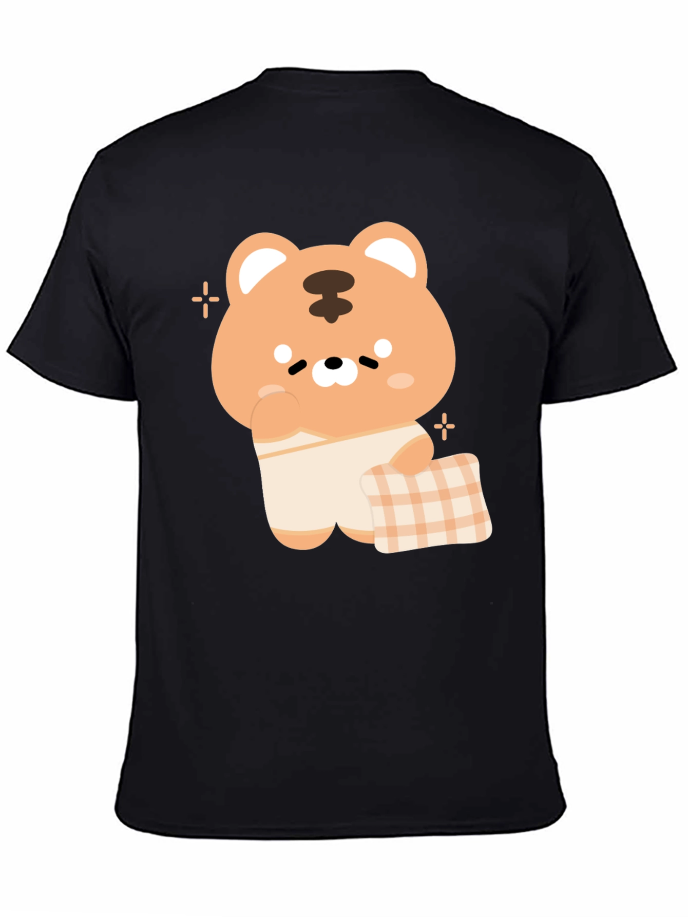 Cute Tiger Graphic Tee - Black