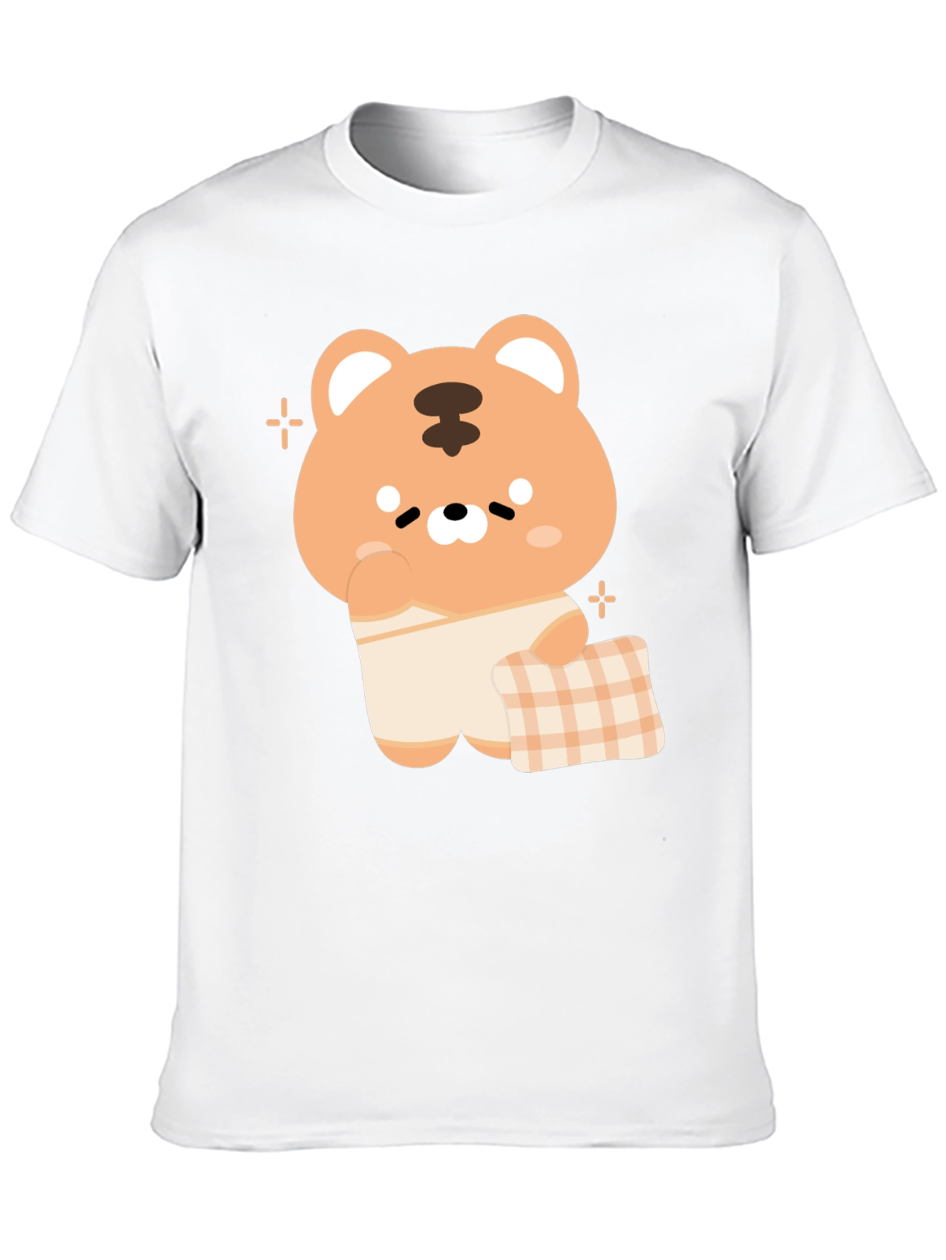Cute Tiger Graphic Tee - Black