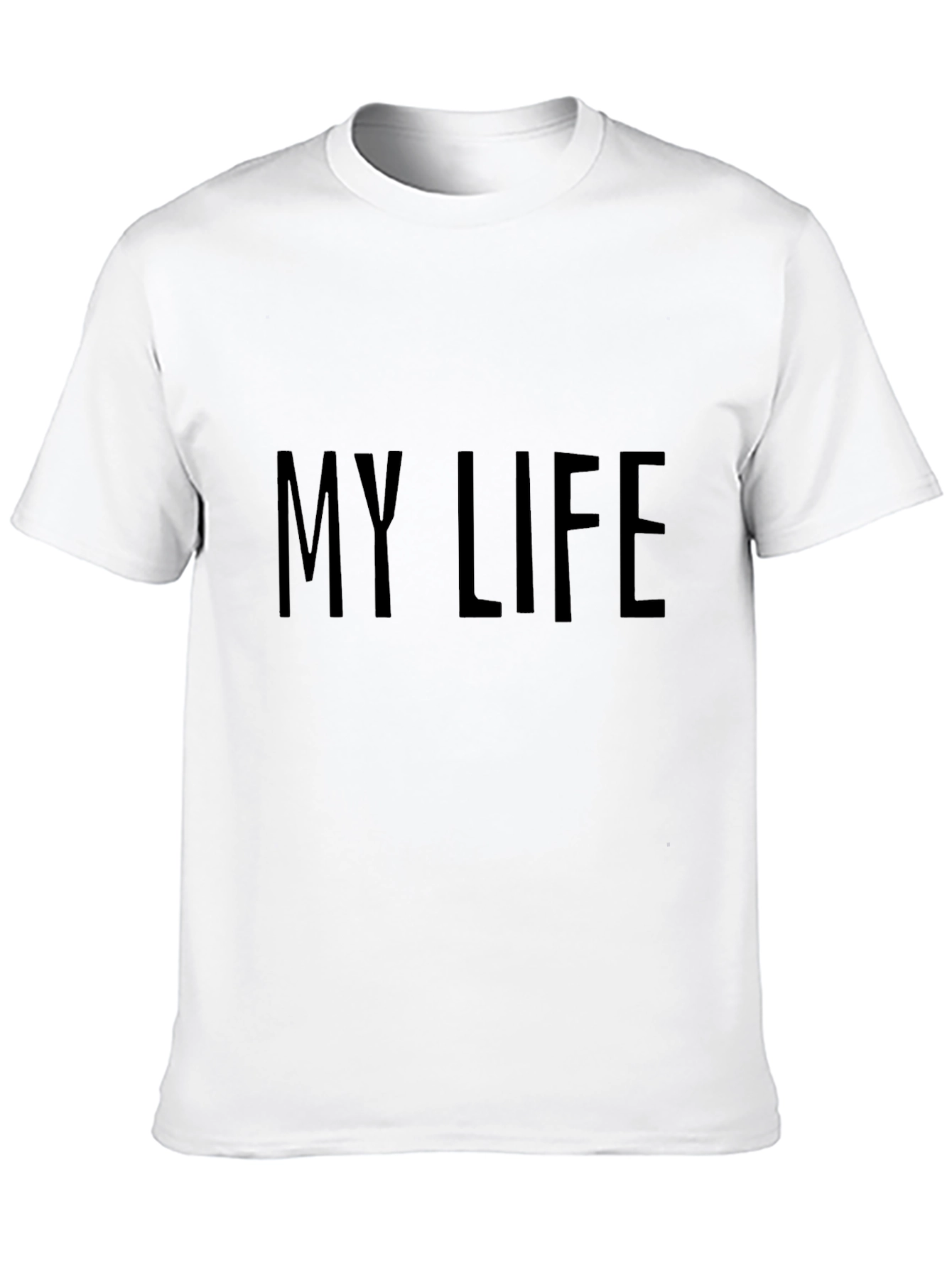 My Life Black Graphic Tee - Mens Casual Wear