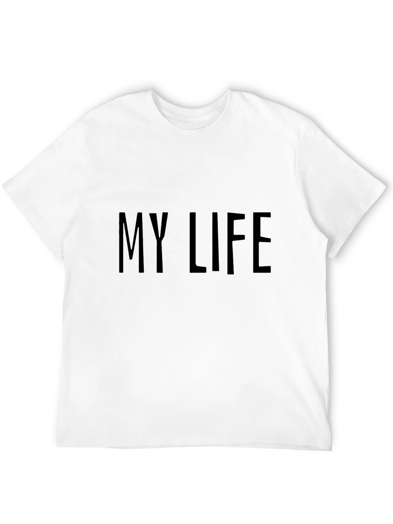 My Life Black Graphic Tee - Mens Casual Wear