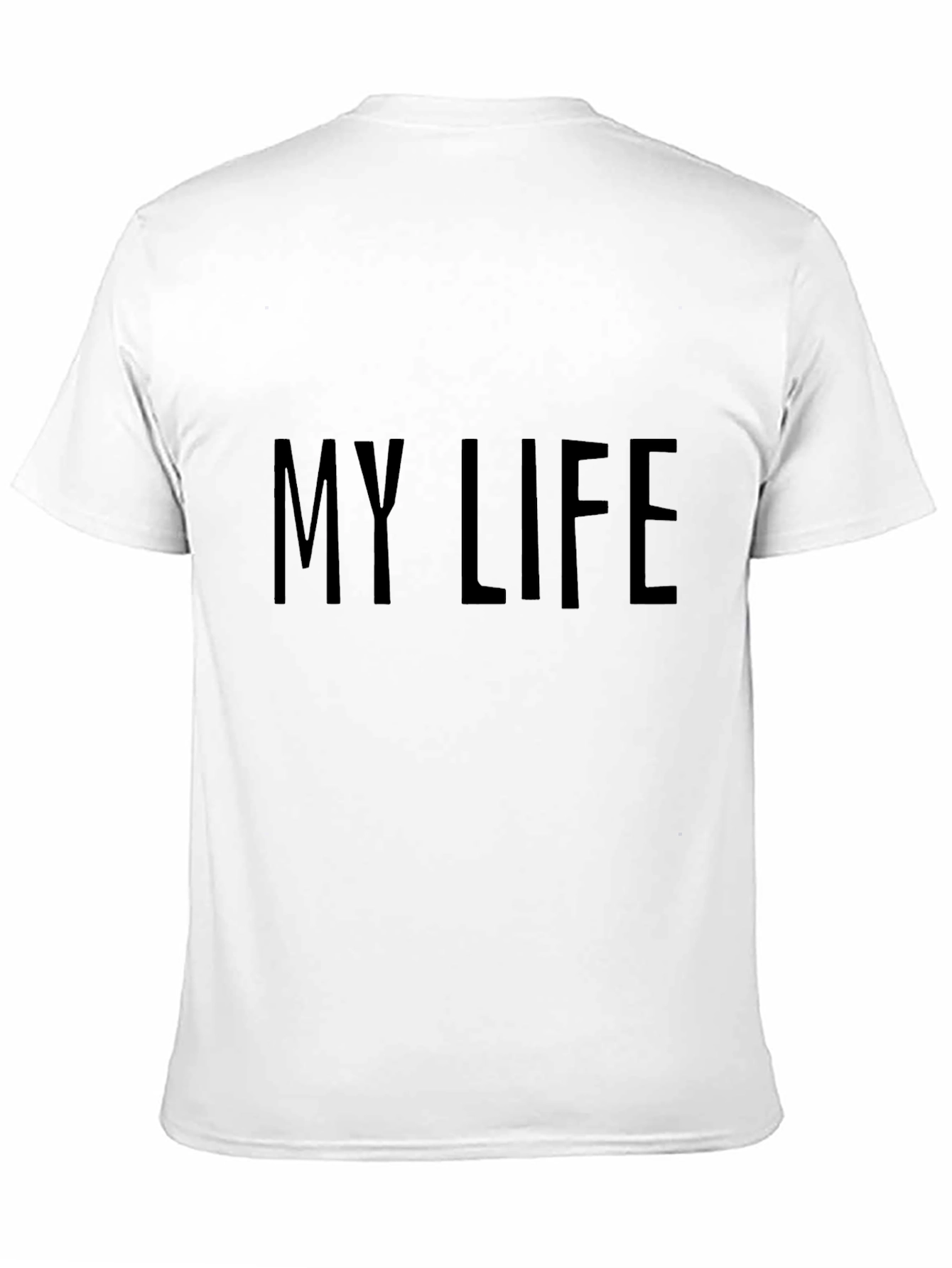 My Life Black Graphic Tee - Mens Casual Wear