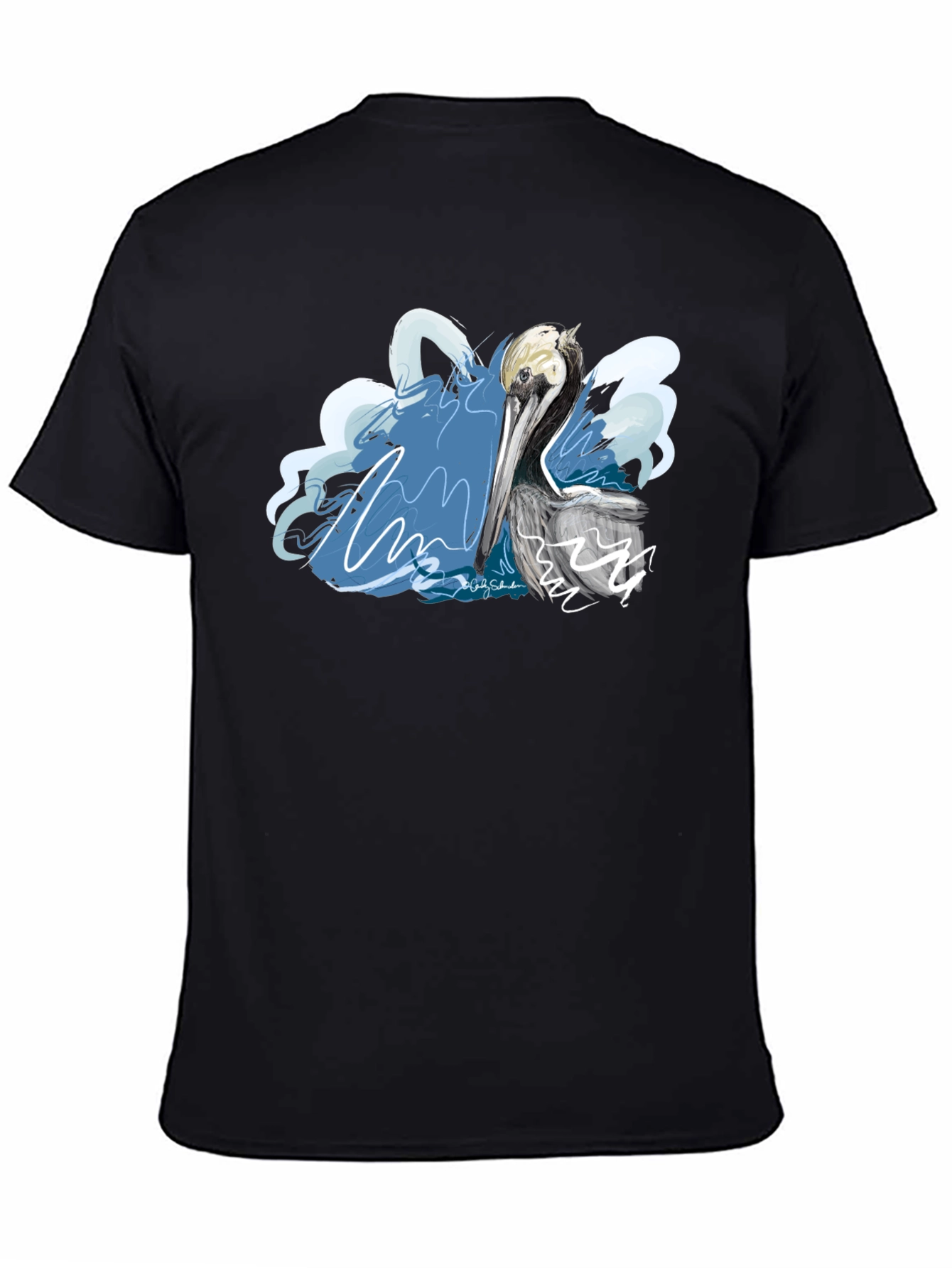 Pelican Graphic T-Shirt - Artistic Design