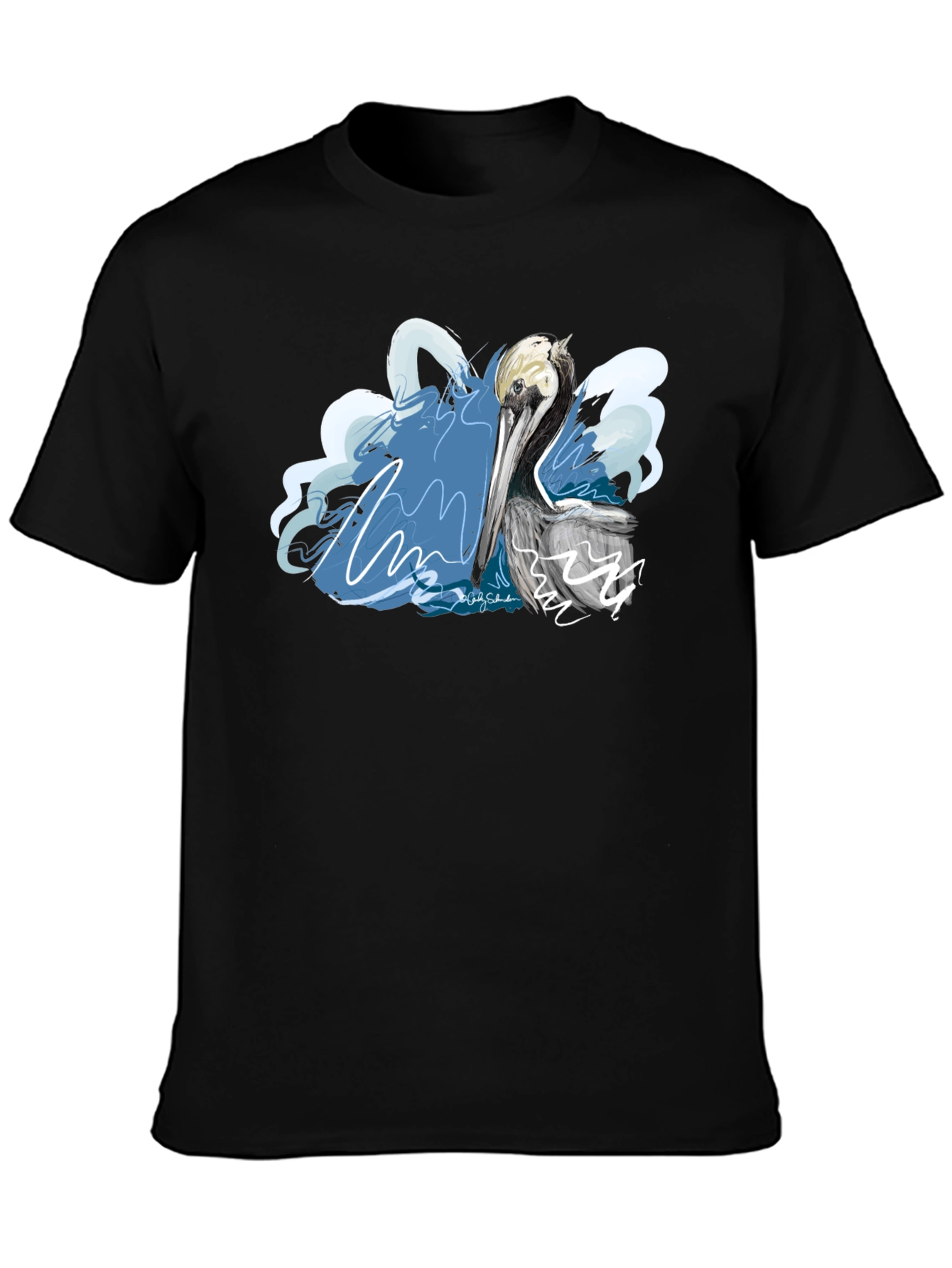 Pelican Graphic T-Shirt - Artistic Design