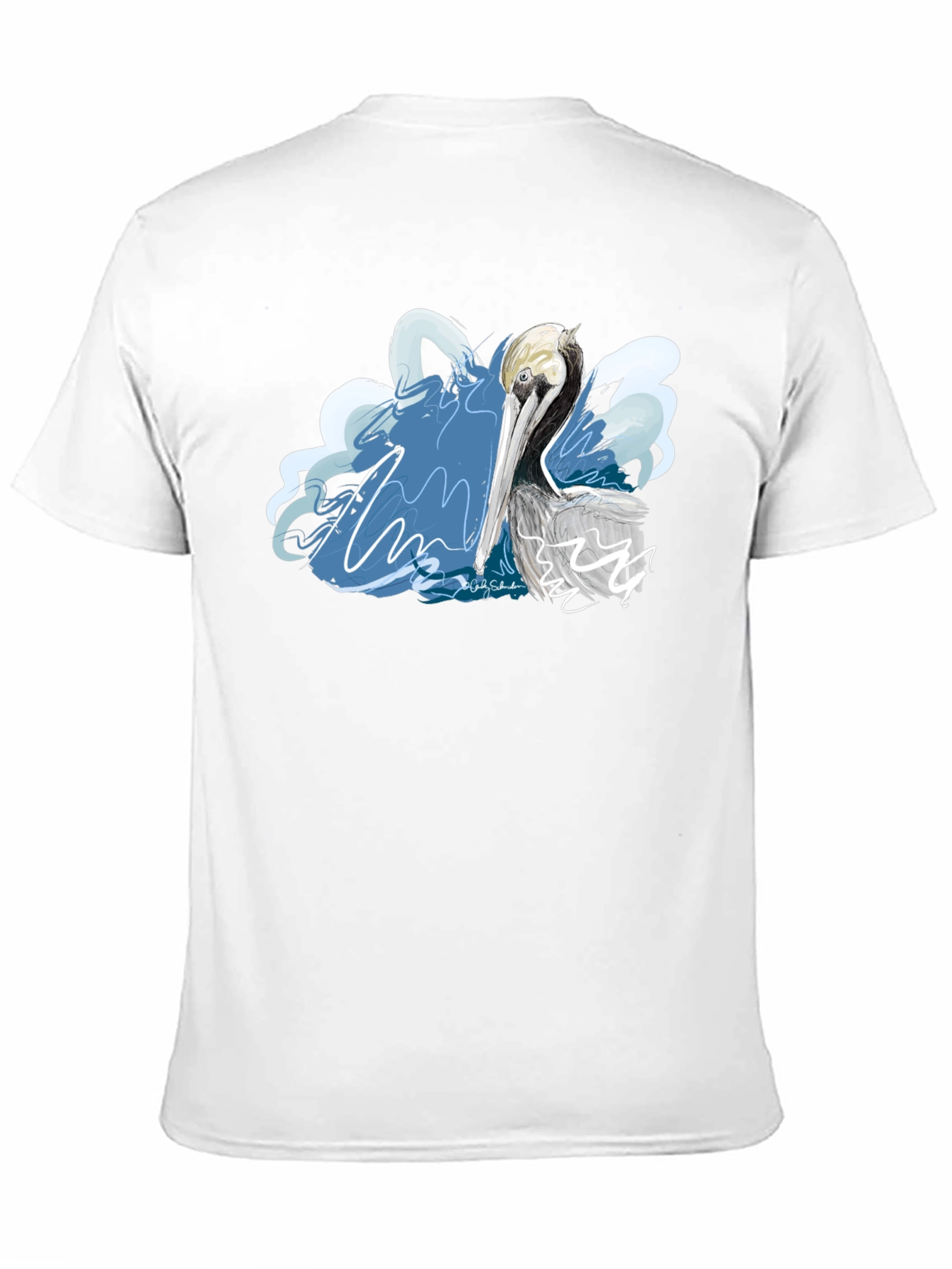 Pelican Graphic T-Shirt - Artistic Design