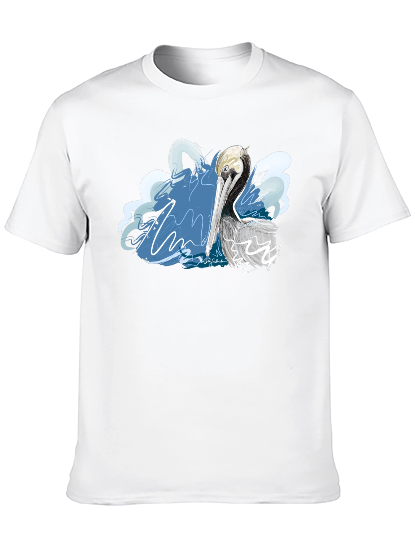 Pelican Graphic T-Shirt - Artistic Design