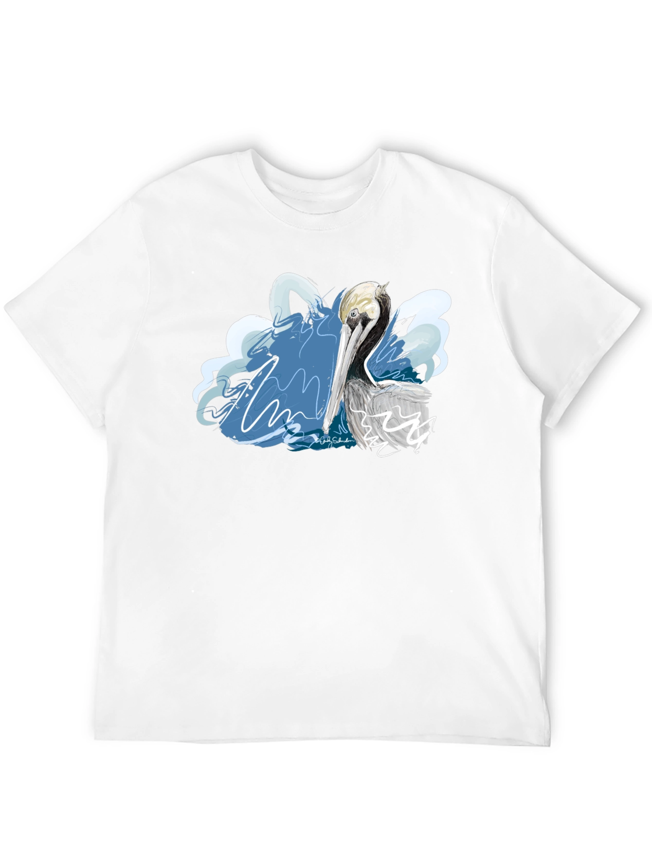 Pelican Graphic T-Shirt - Artistic Design