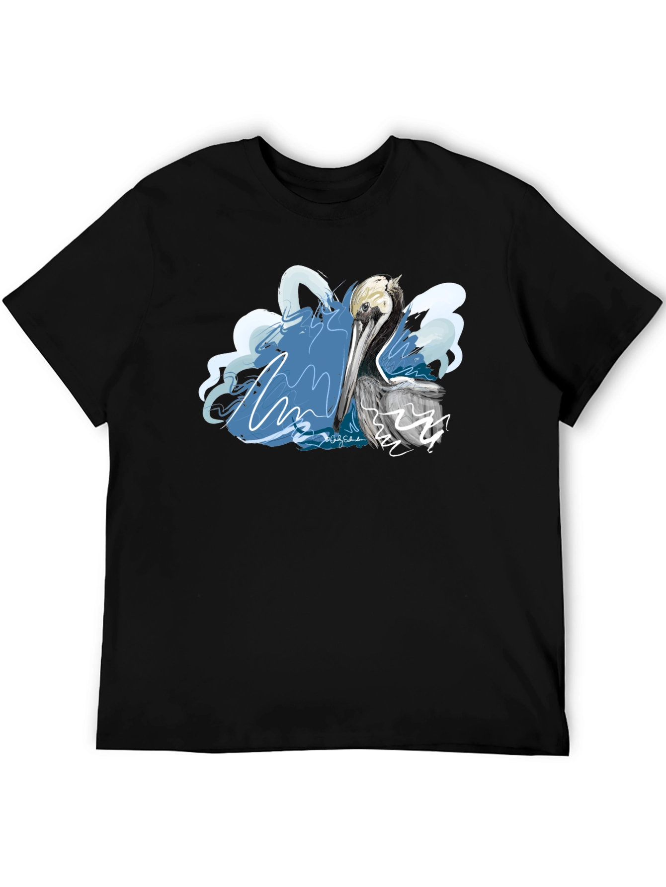Pelican Graphic T-Shirt - Artistic Design