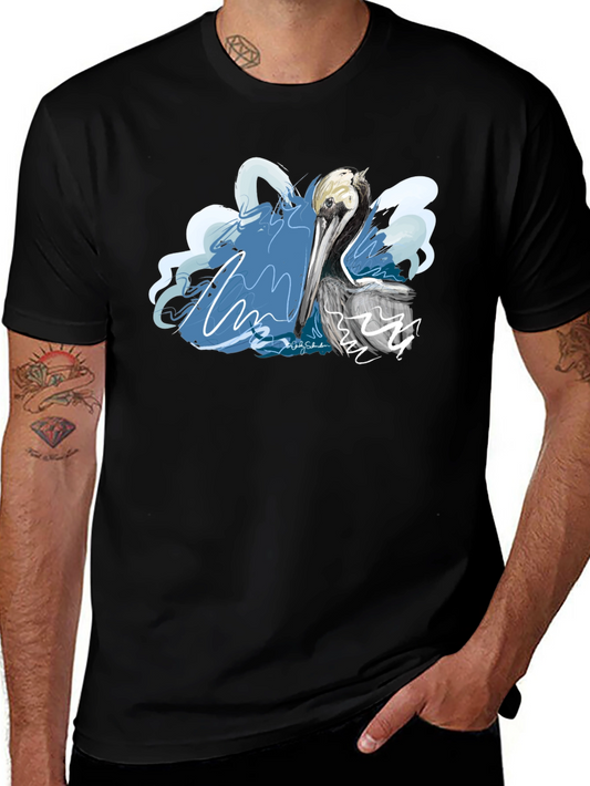 Pelican Graphic T-Shirt - Artistic Design