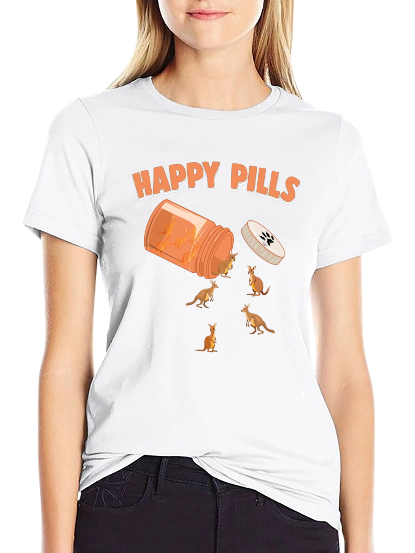 Happy Pills Kangaroo Graphic Tee