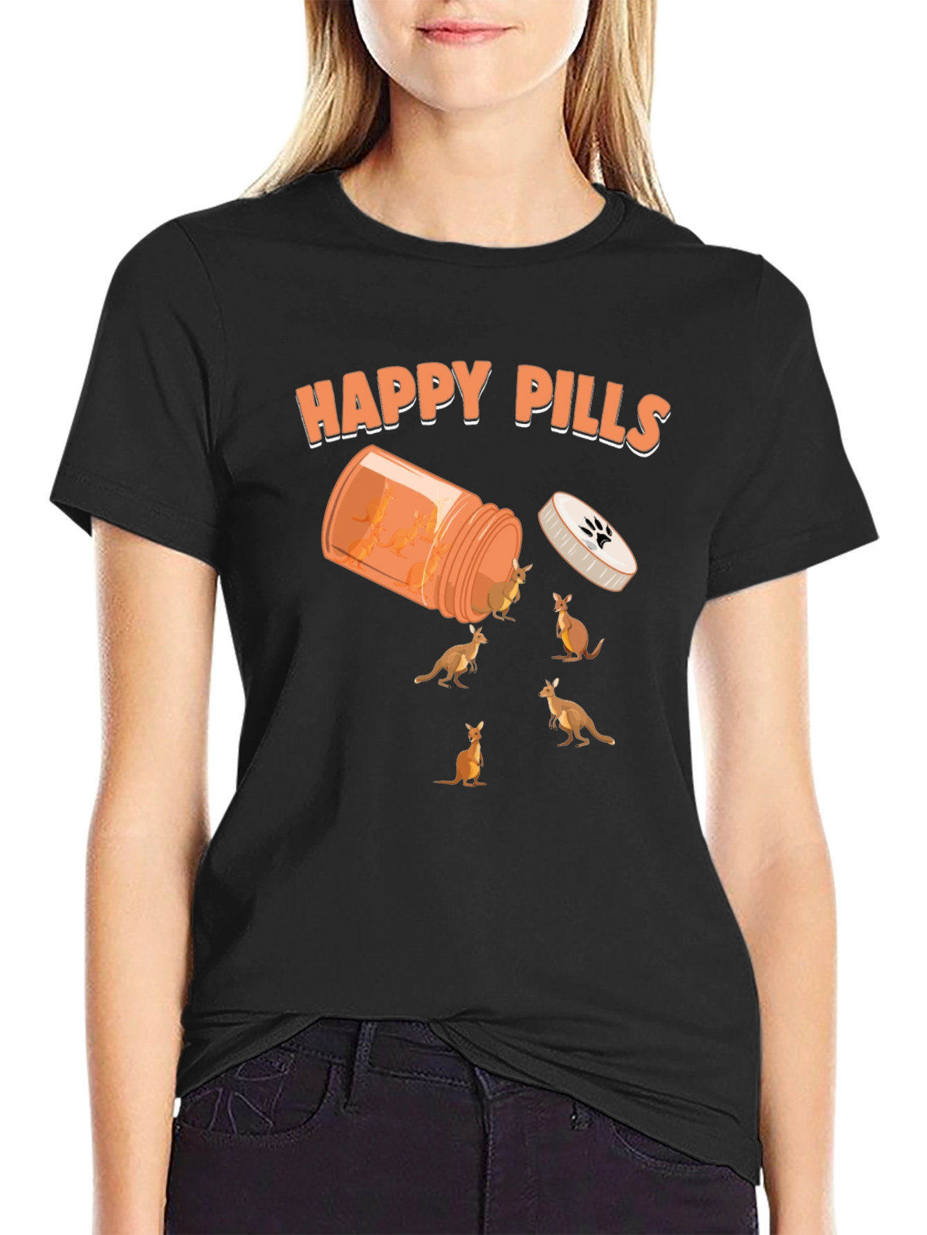 Happy Pills Kangaroo Graphic Tee