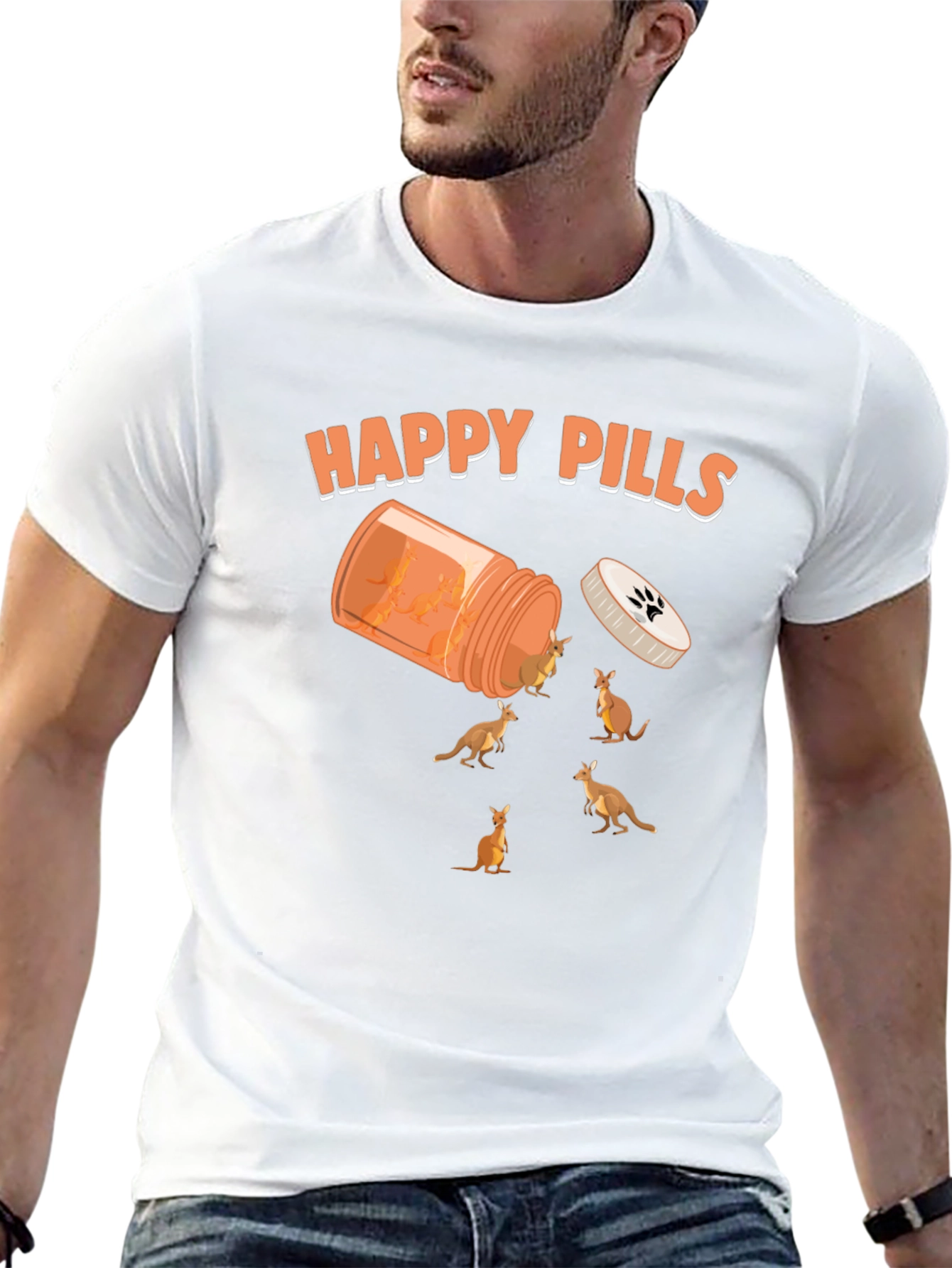 Happy Pills Kangaroo Graphic Tee
