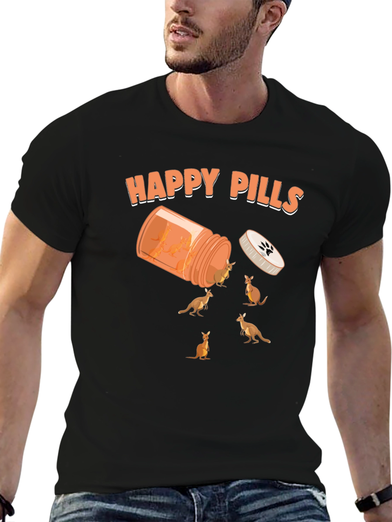 Happy Pills Kangaroo Graphic Tee