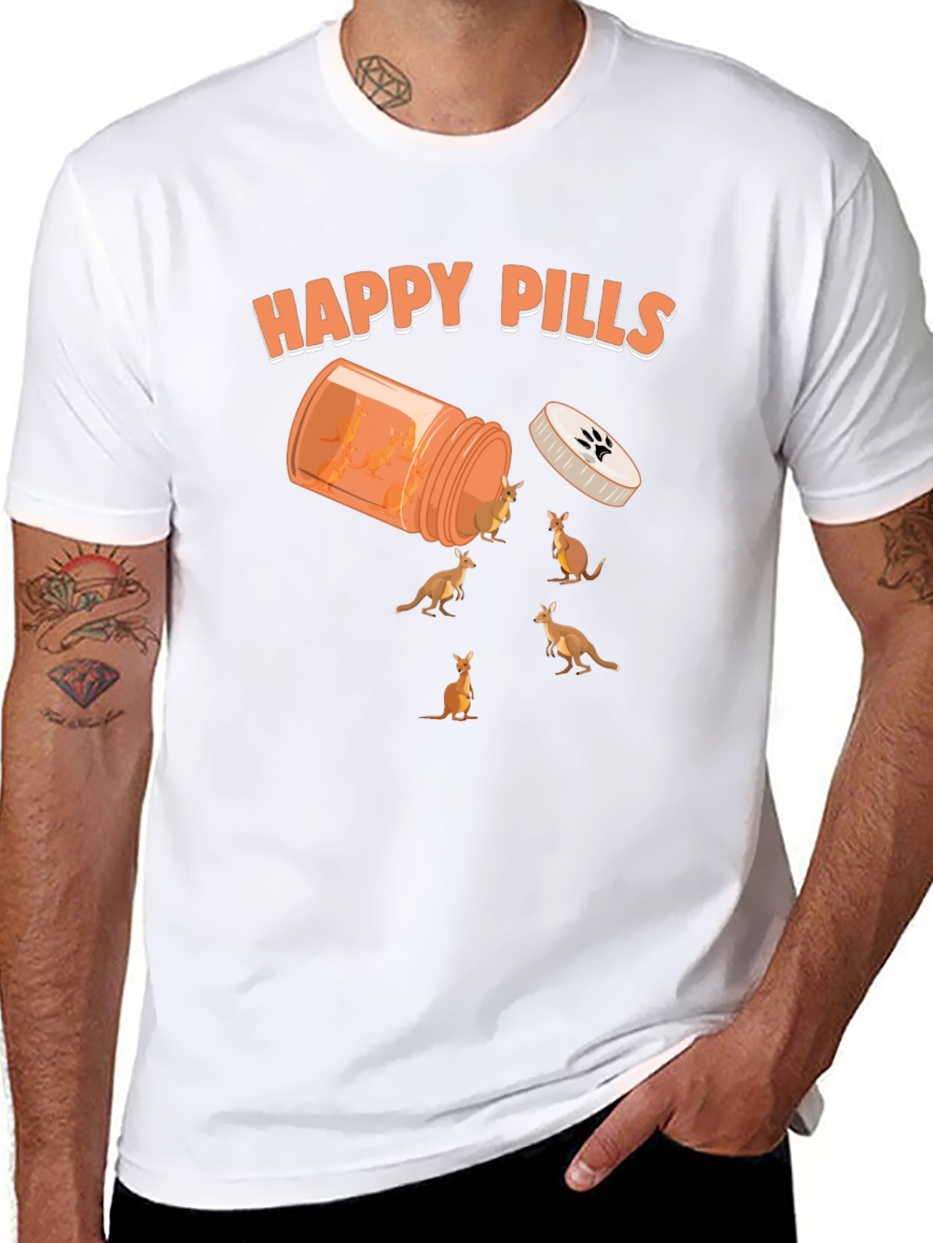 Happy Pills Kangaroo Graphic Tee