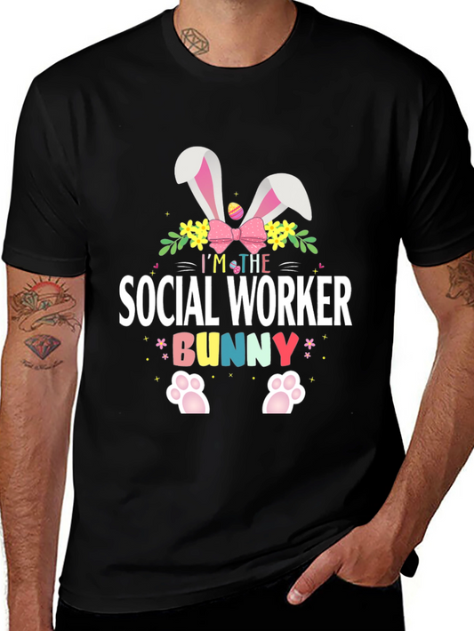 Social Worker Bunny Easter T-Shirt