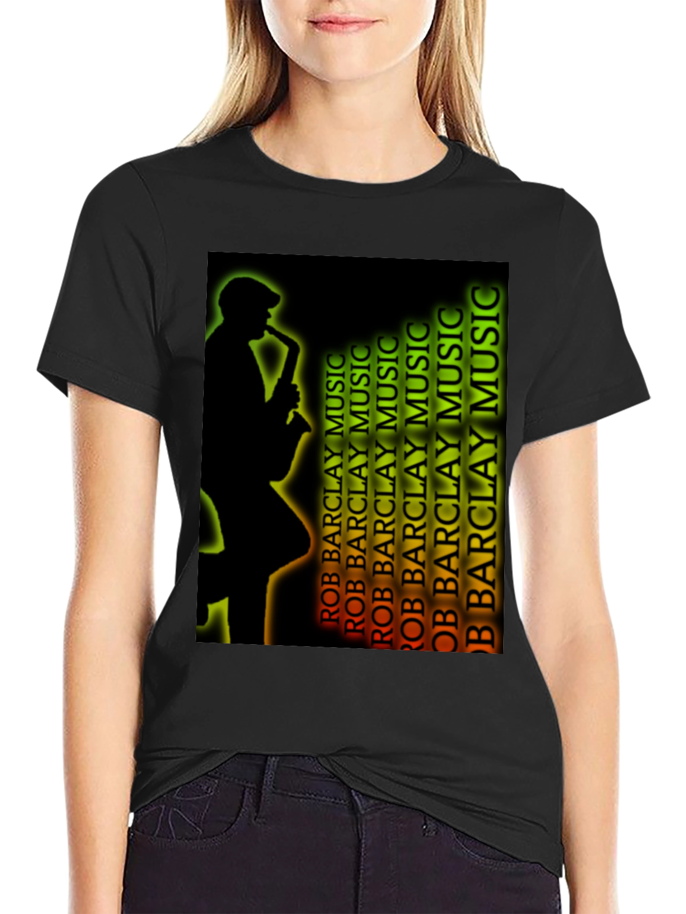 Saxophone Player Graphic T-Shirt - Music Lover Tee