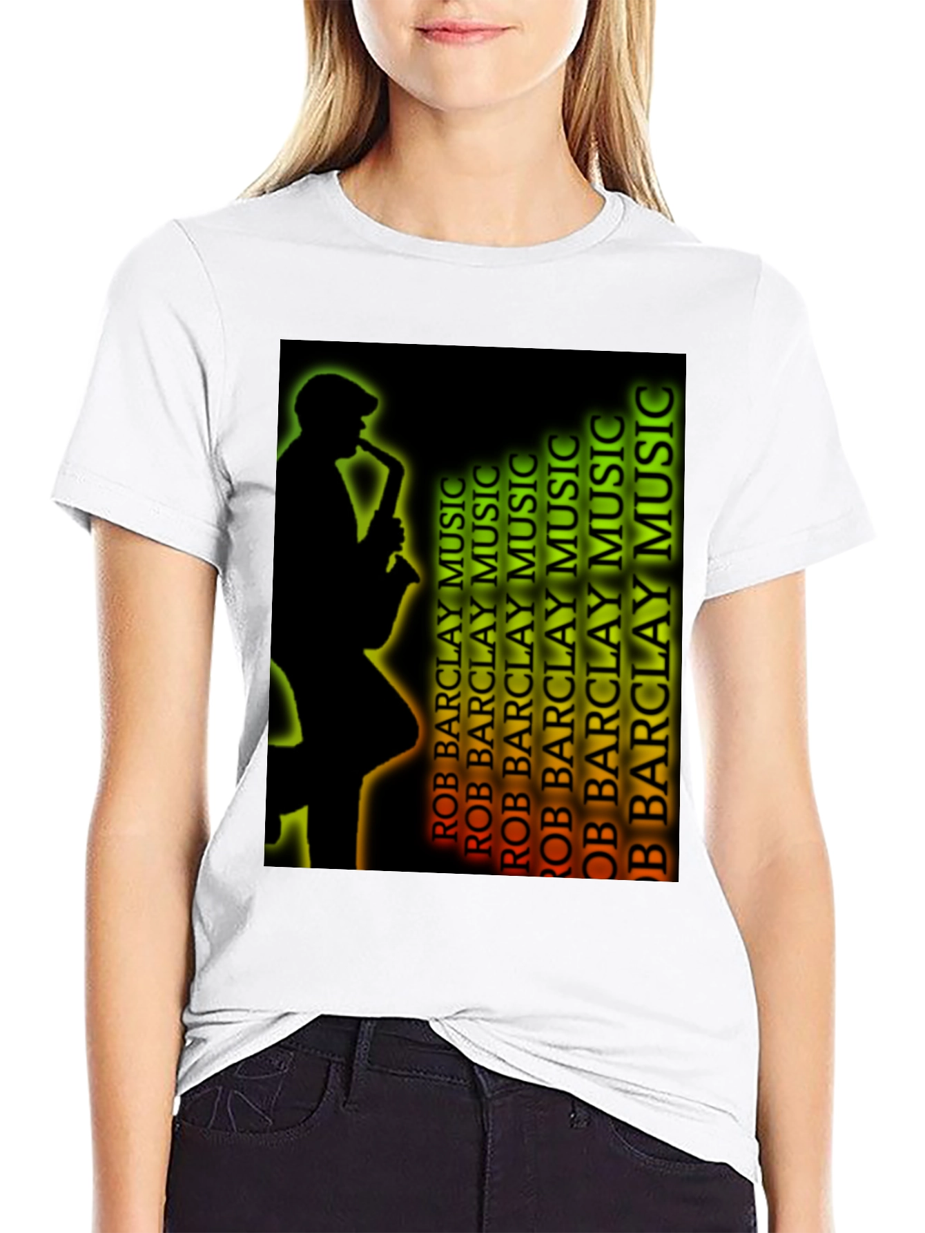 Saxophone Player Graphic T-Shirt - Music Lover Tee