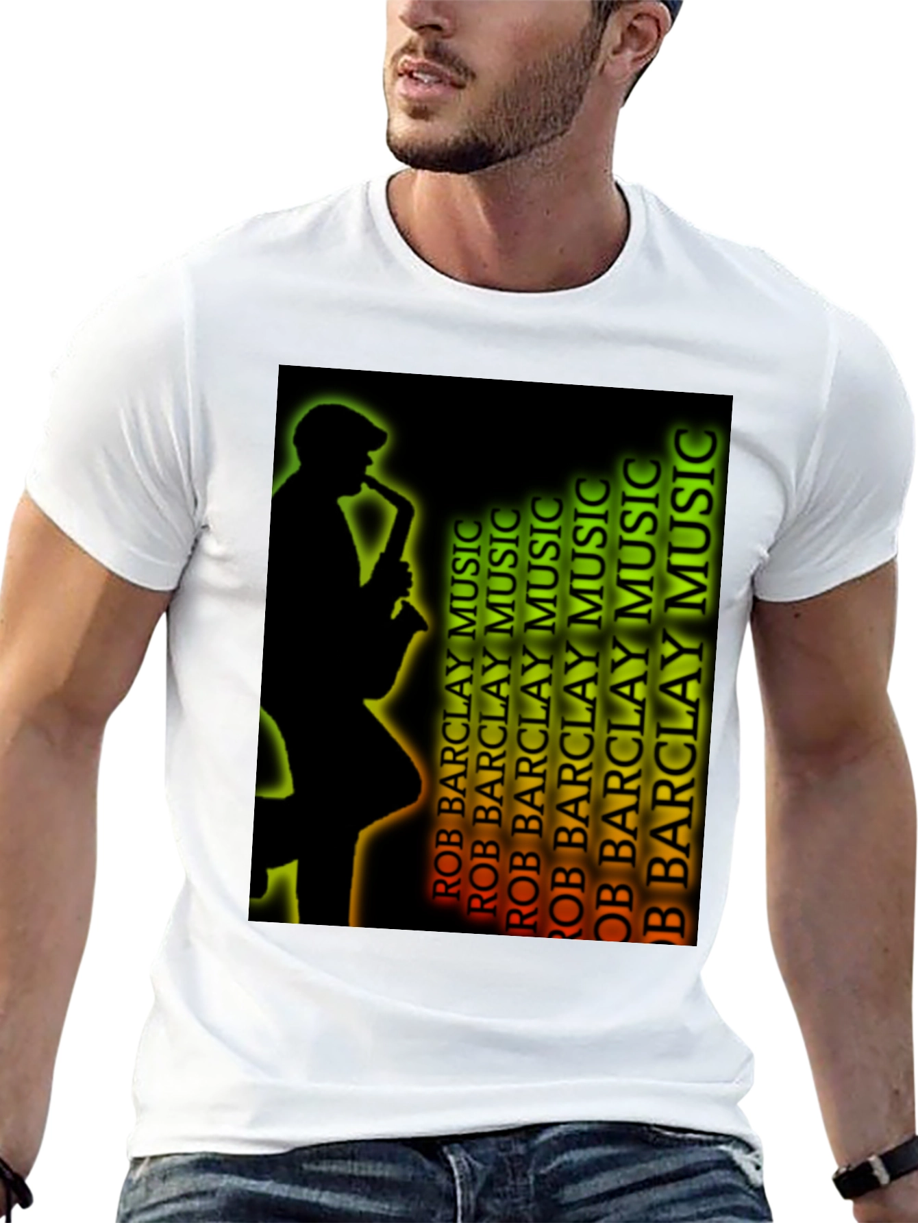 Saxophone Player Graphic T-Shirt - Music Lover Tee