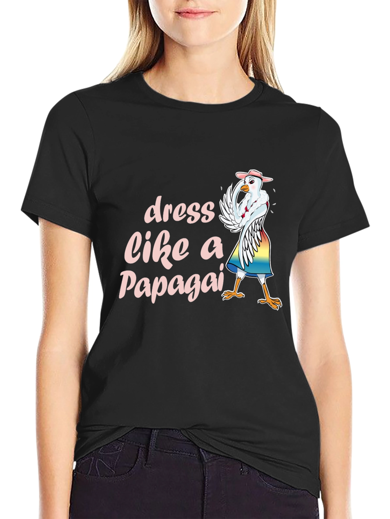 Dress Like a Papagai T-Shirt Funny Chicken Tee