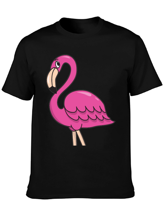 Flamingo Graphic T-Shirt - Trendy Casual Tee
