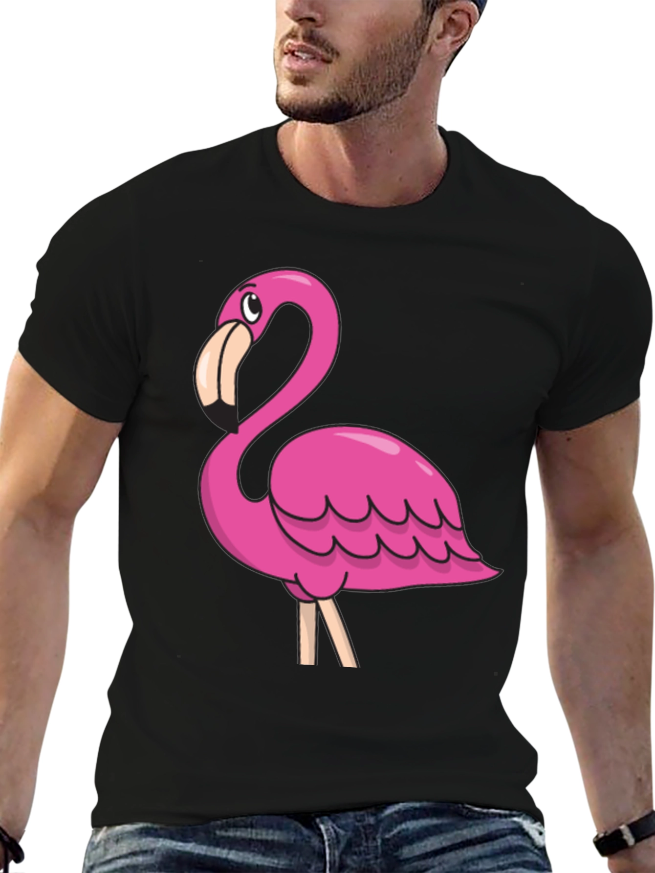 Flamingo Graphic T-Shirt - Trendy Casual Tee
