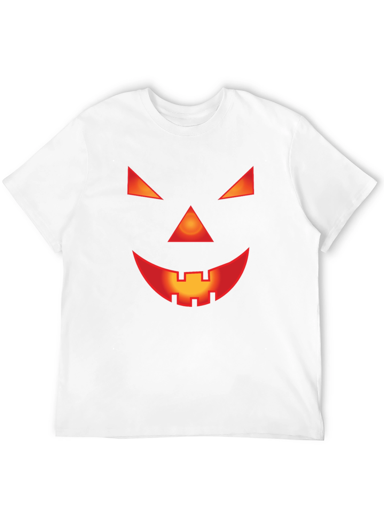 Spooky Jack-O-Lantern Face Black T-Shirt