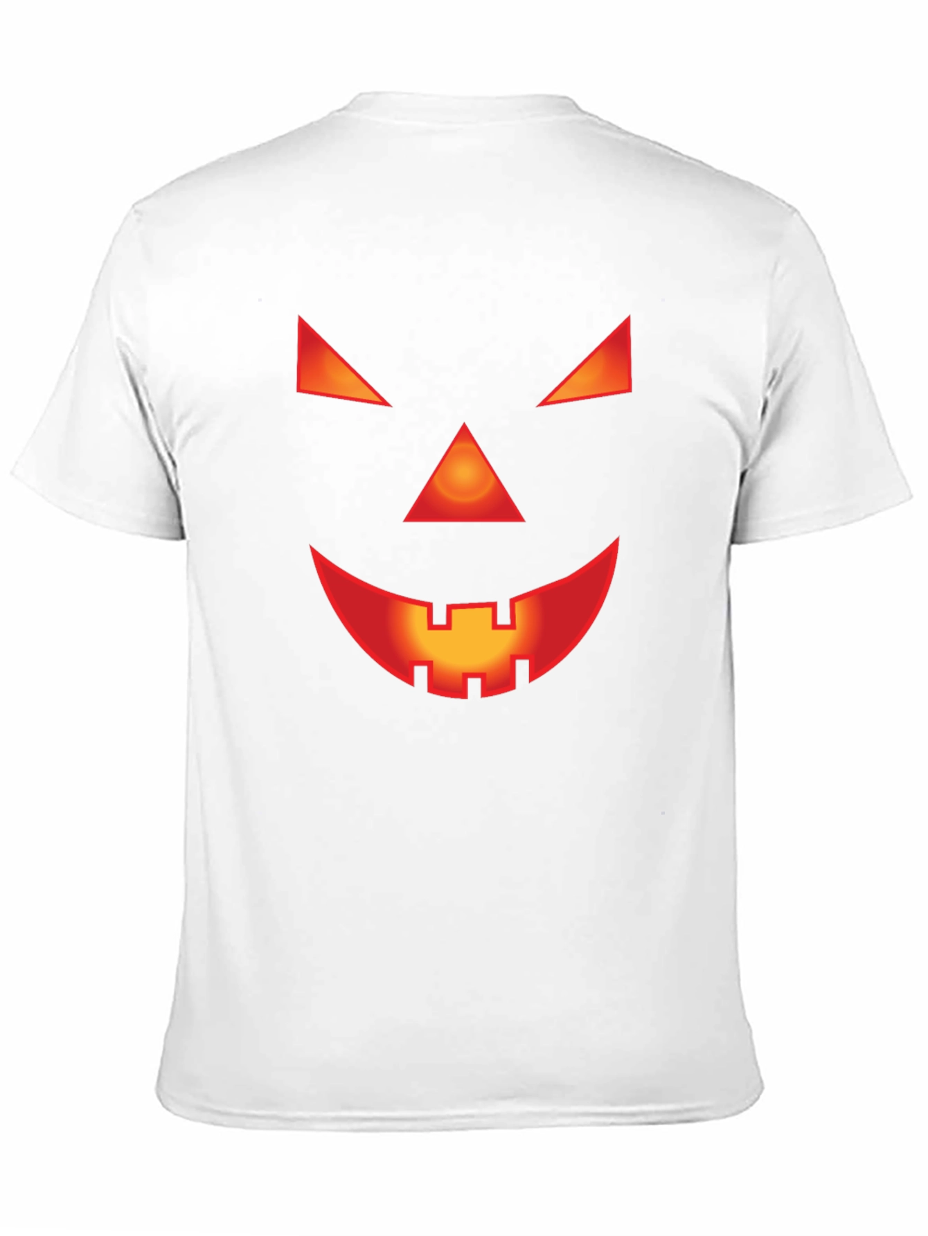 Spooky Jack-O-Lantern Face Black T-Shirt