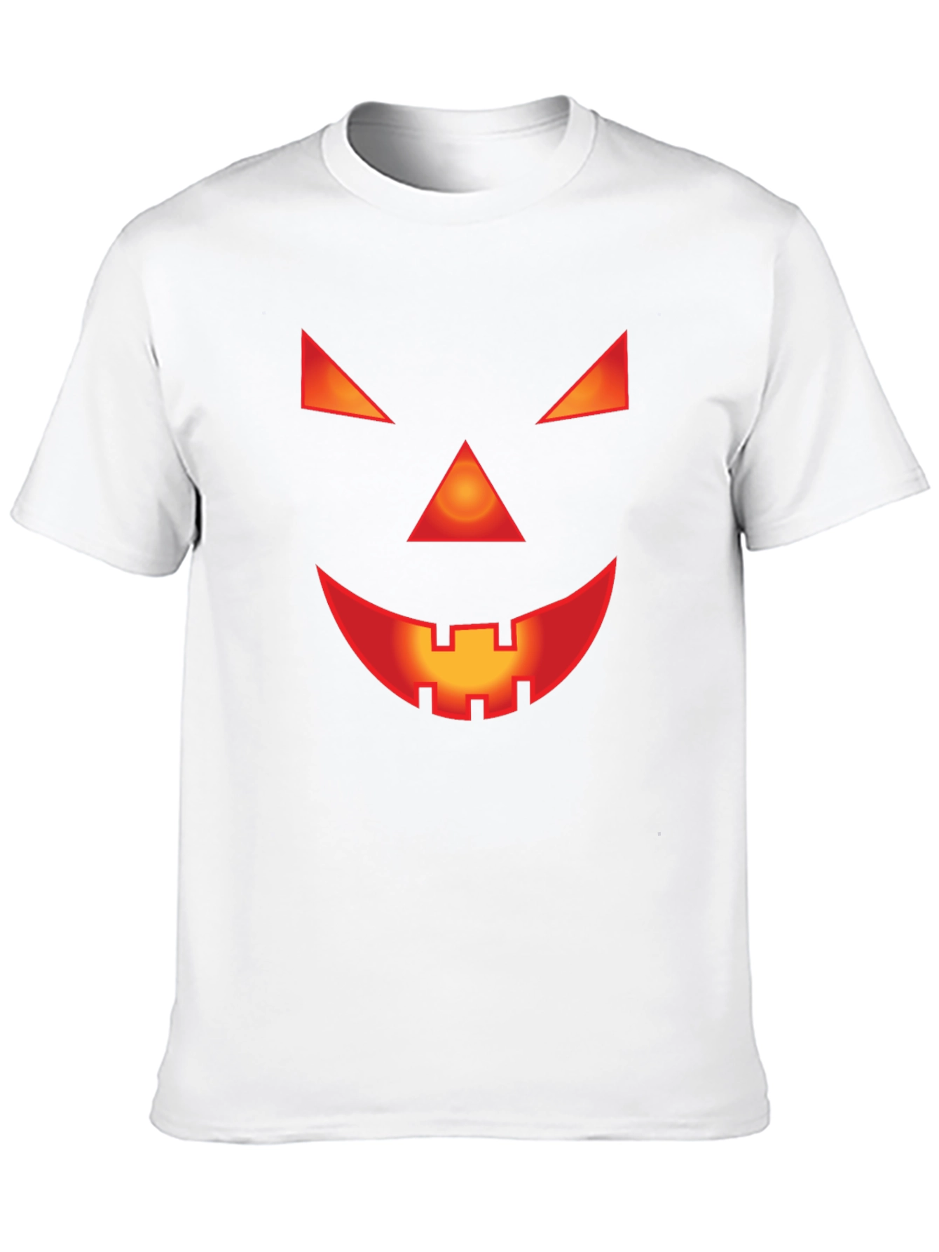 Spooky Jack-O-Lantern Face Black T-Shirt