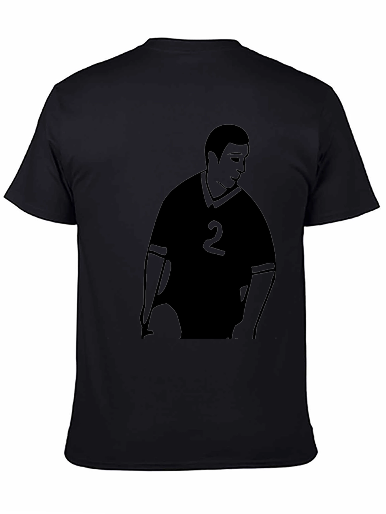 Mens Graphic Tee - Soccer Player Number 2
