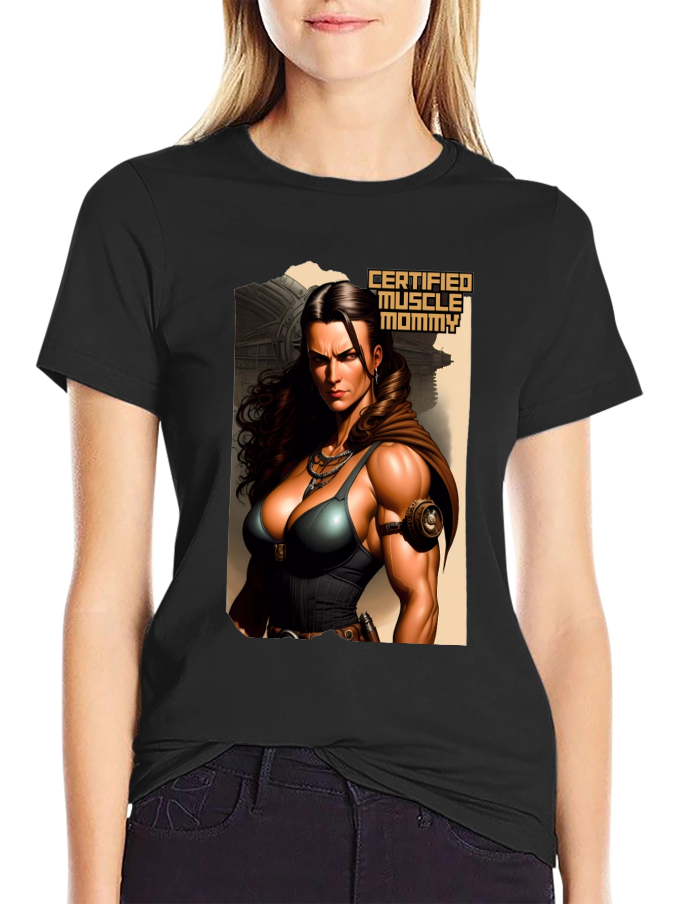 Certified Muscle Mommy Graphic Tee
