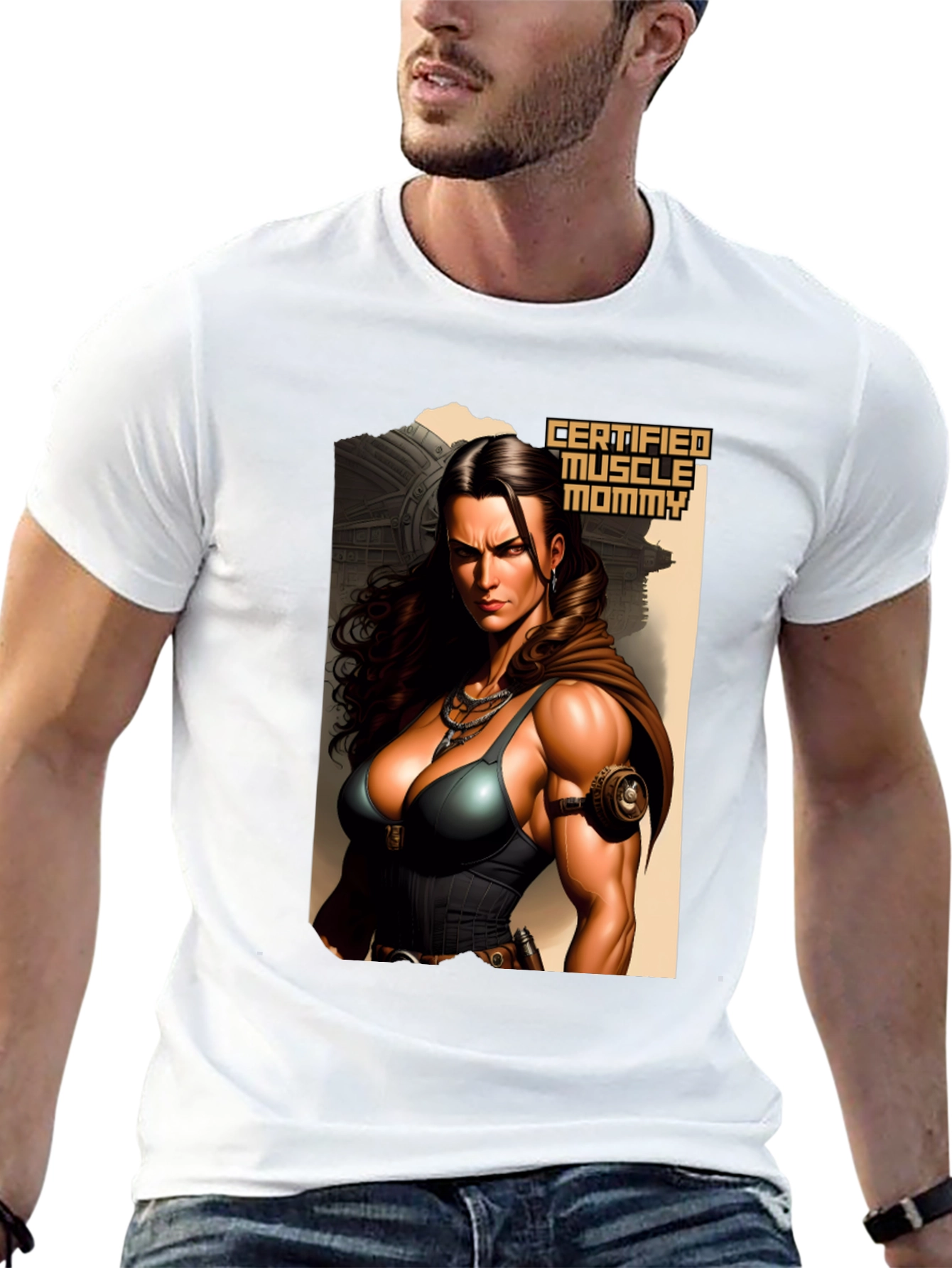 Certified Muscle Mommy Graphic Tee