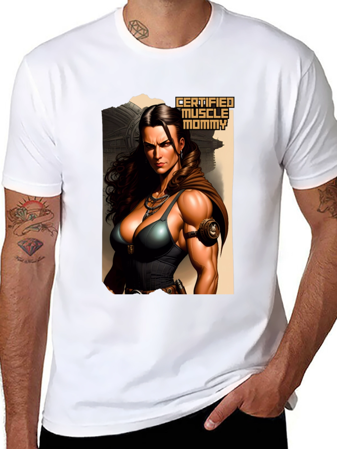 Certified Muscle Mommy Graphic Tee