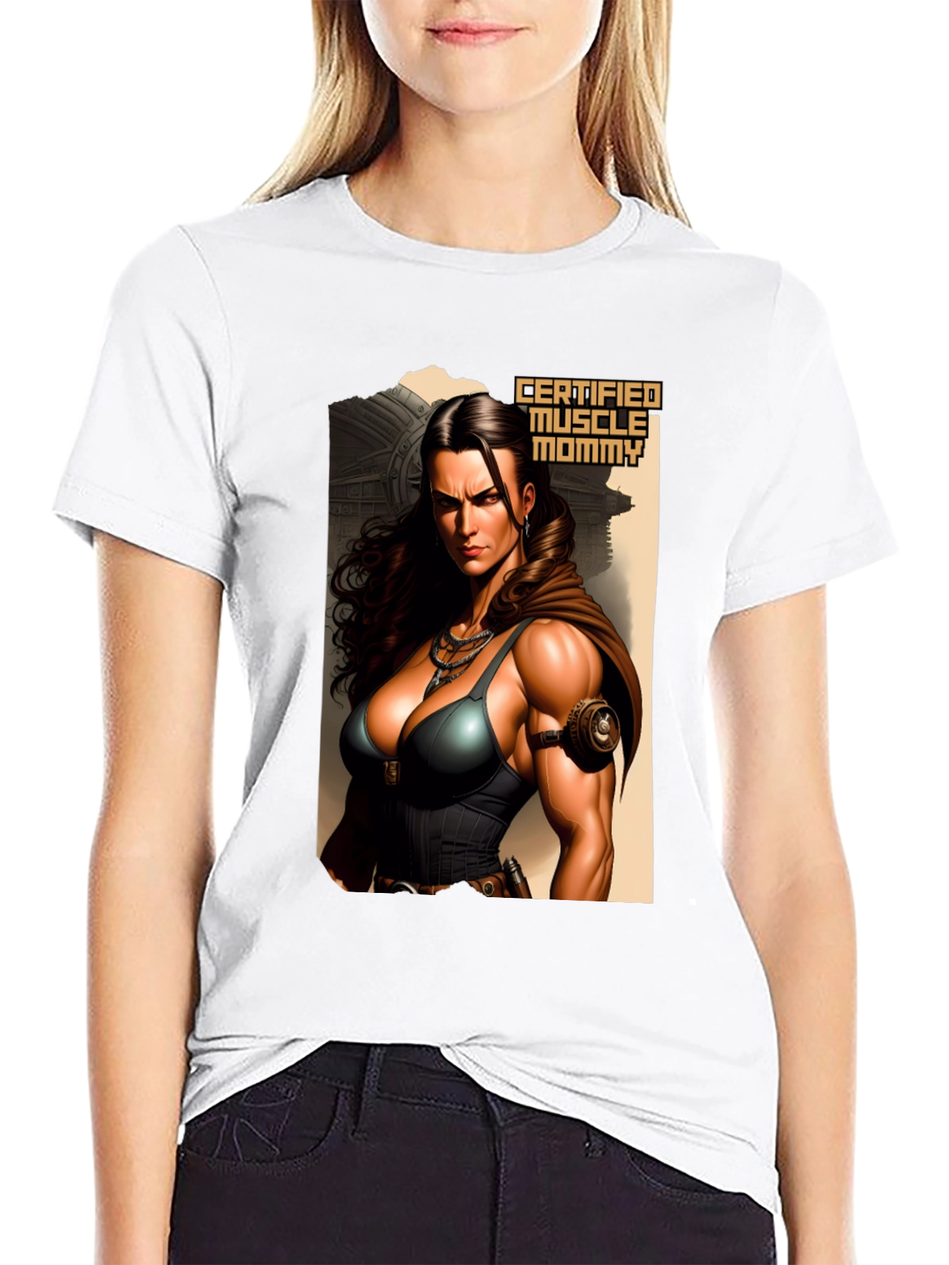 Certified Muscle Mommy Graphic Tee