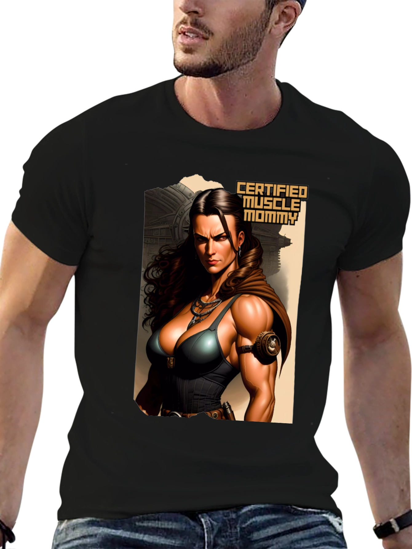 Certified Muscle Mommy Graphic Tee