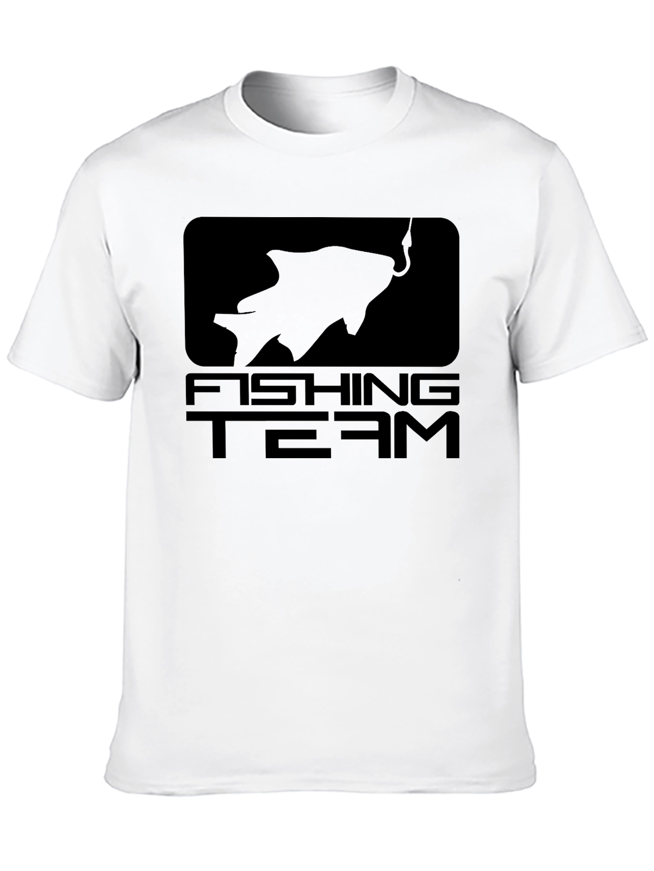 Fishing Team Graphic Black T-Shirt