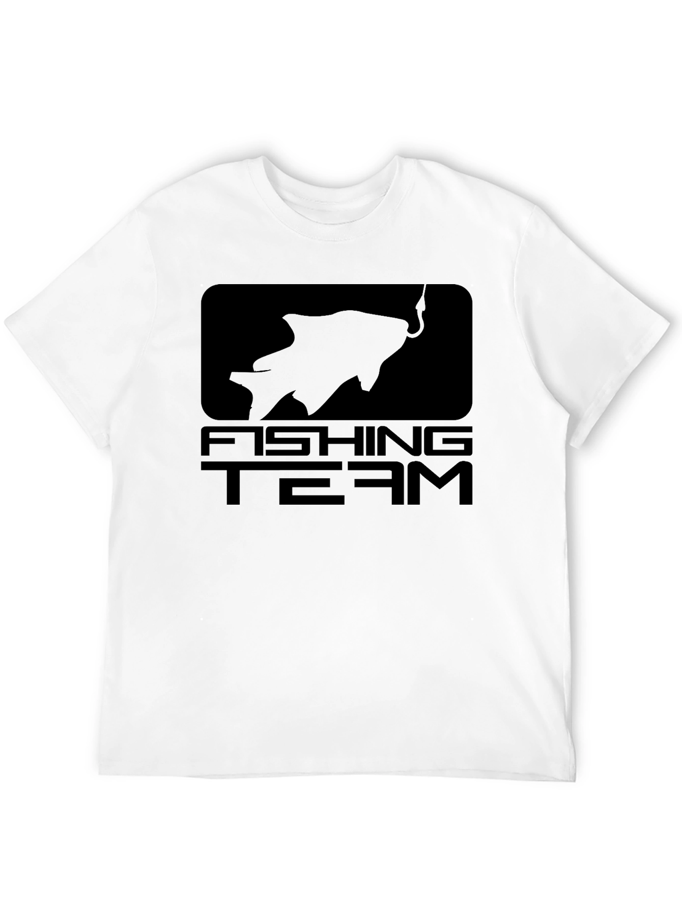 Fishing Team Graphic Black T-Shirt