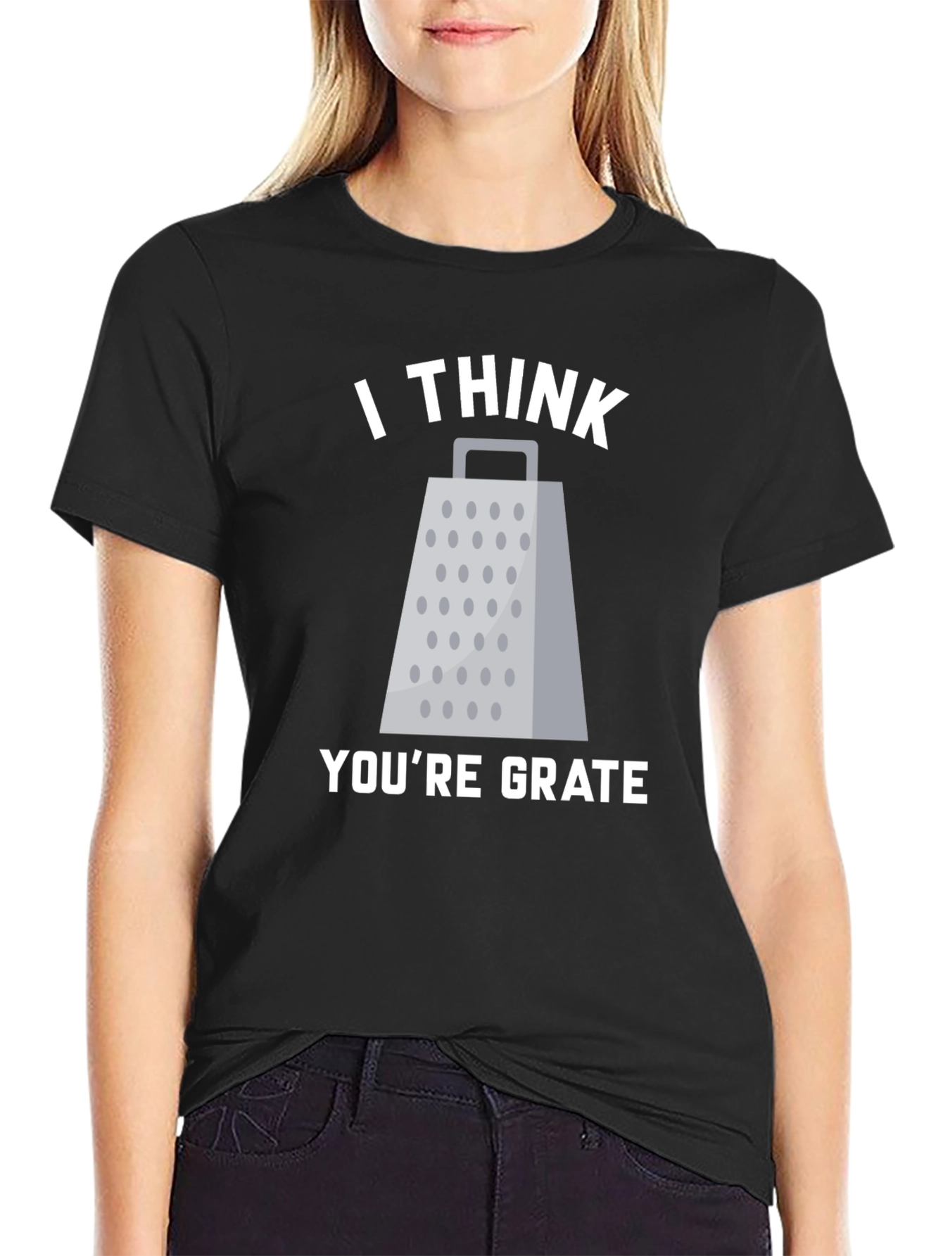 I Think Youre Grate T-Shirt Funny Pun Tee