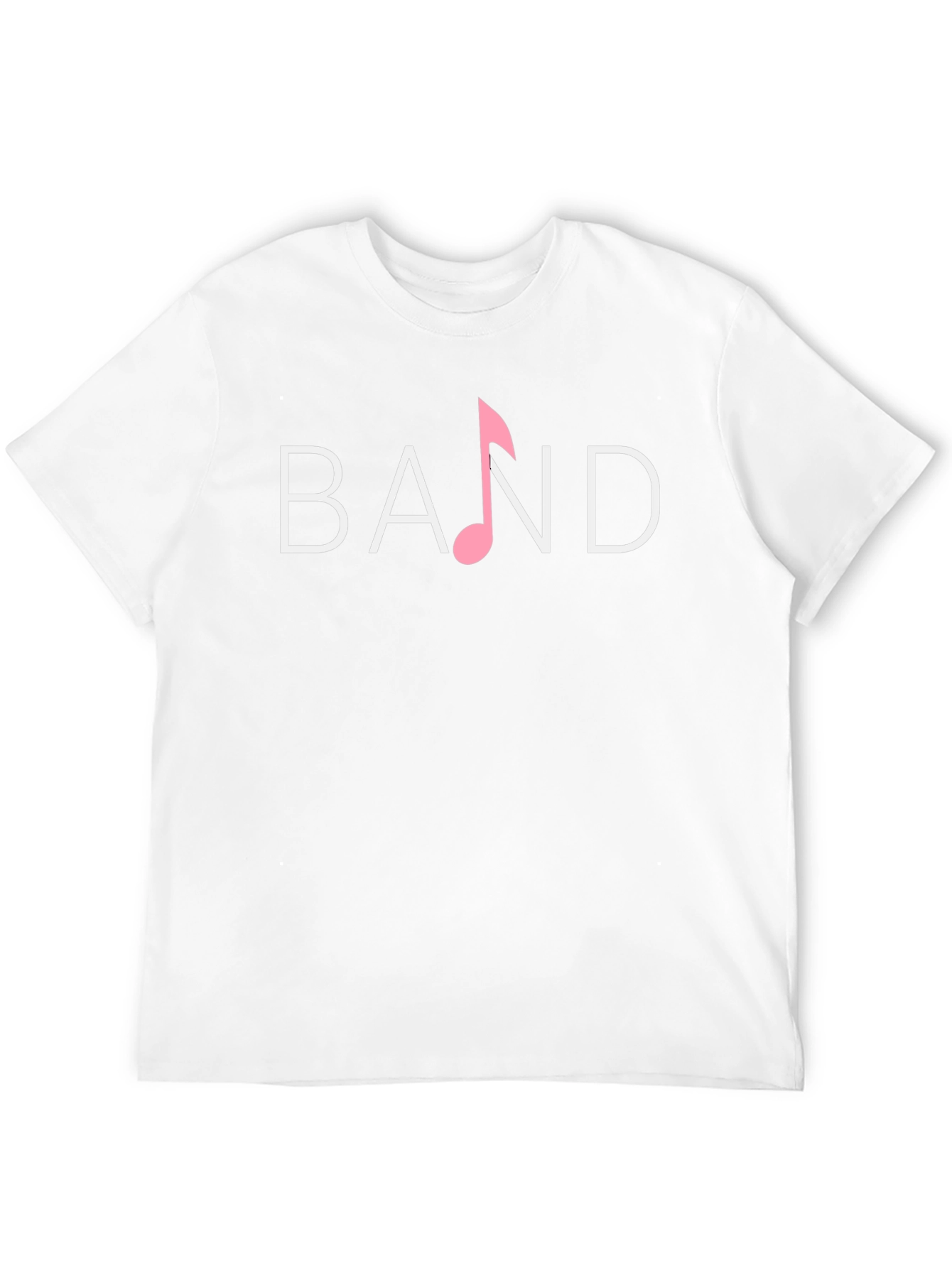 Band Music Note Graphic Tee - Classic Black T-Shirt