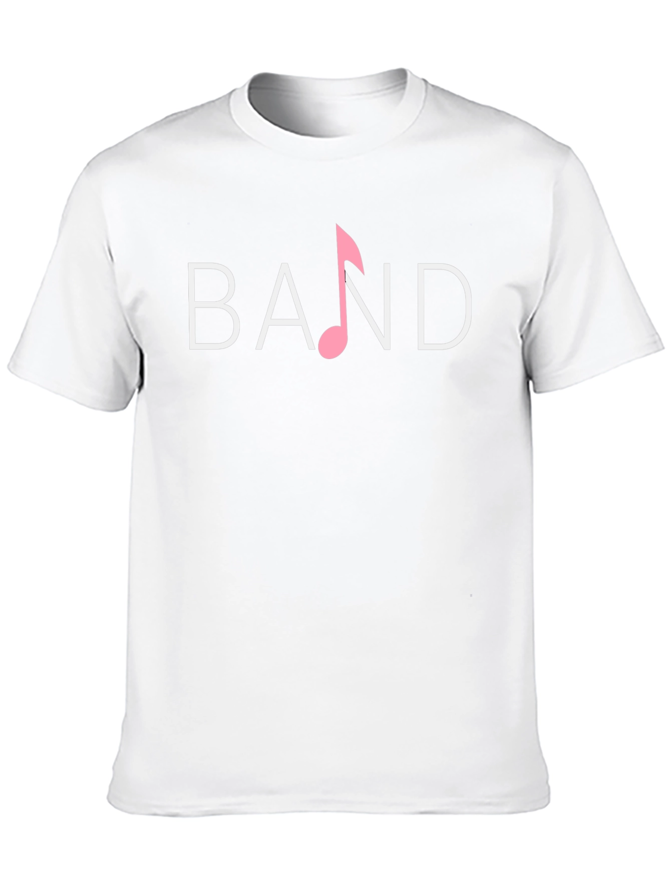 Band Music Note Graphic Tee - Classic Black T-Shirt