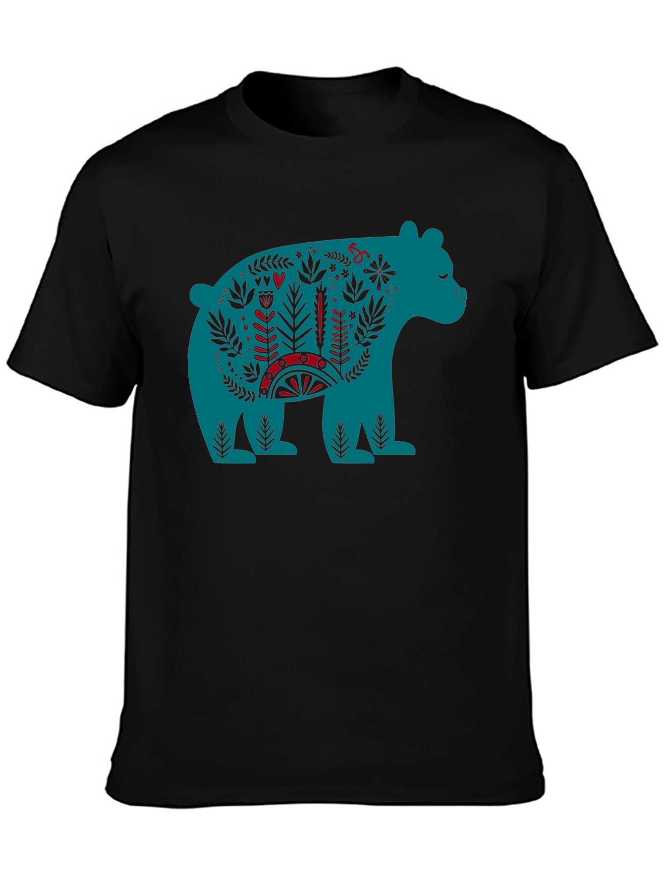 Folklore Bear Graphic Tee - Unique Design
