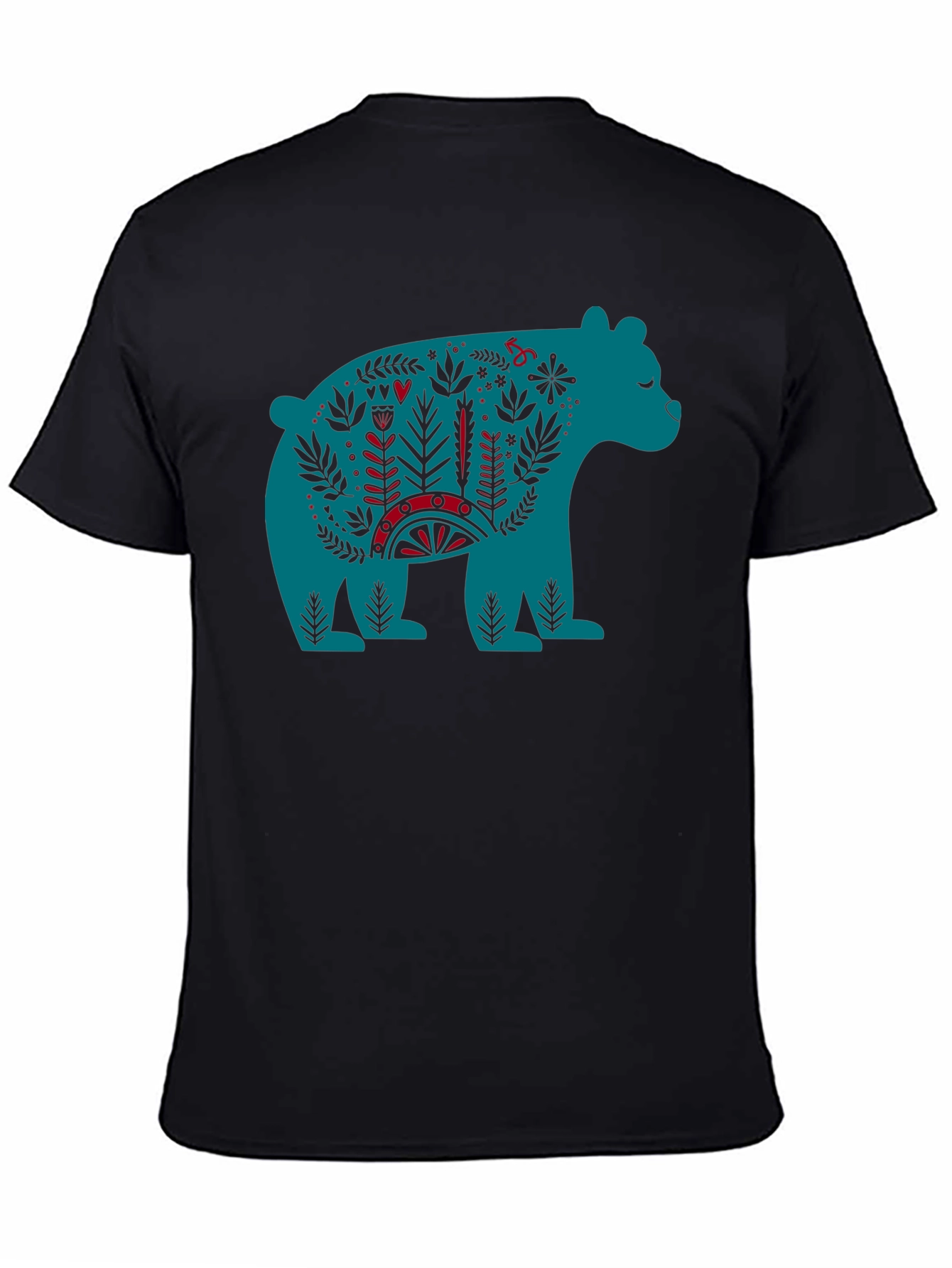 Folklore Bear Graphic Tee - Unique Design