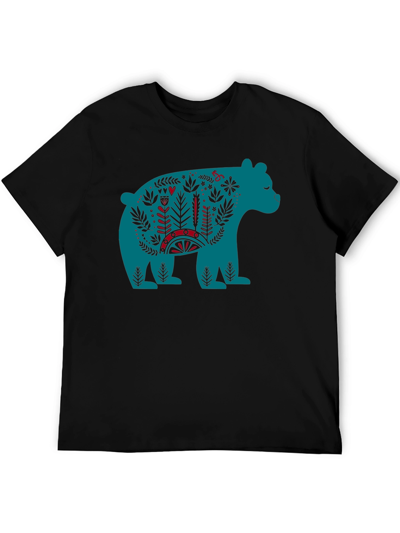 Folklore Bear Graphic Tee - Unique Design