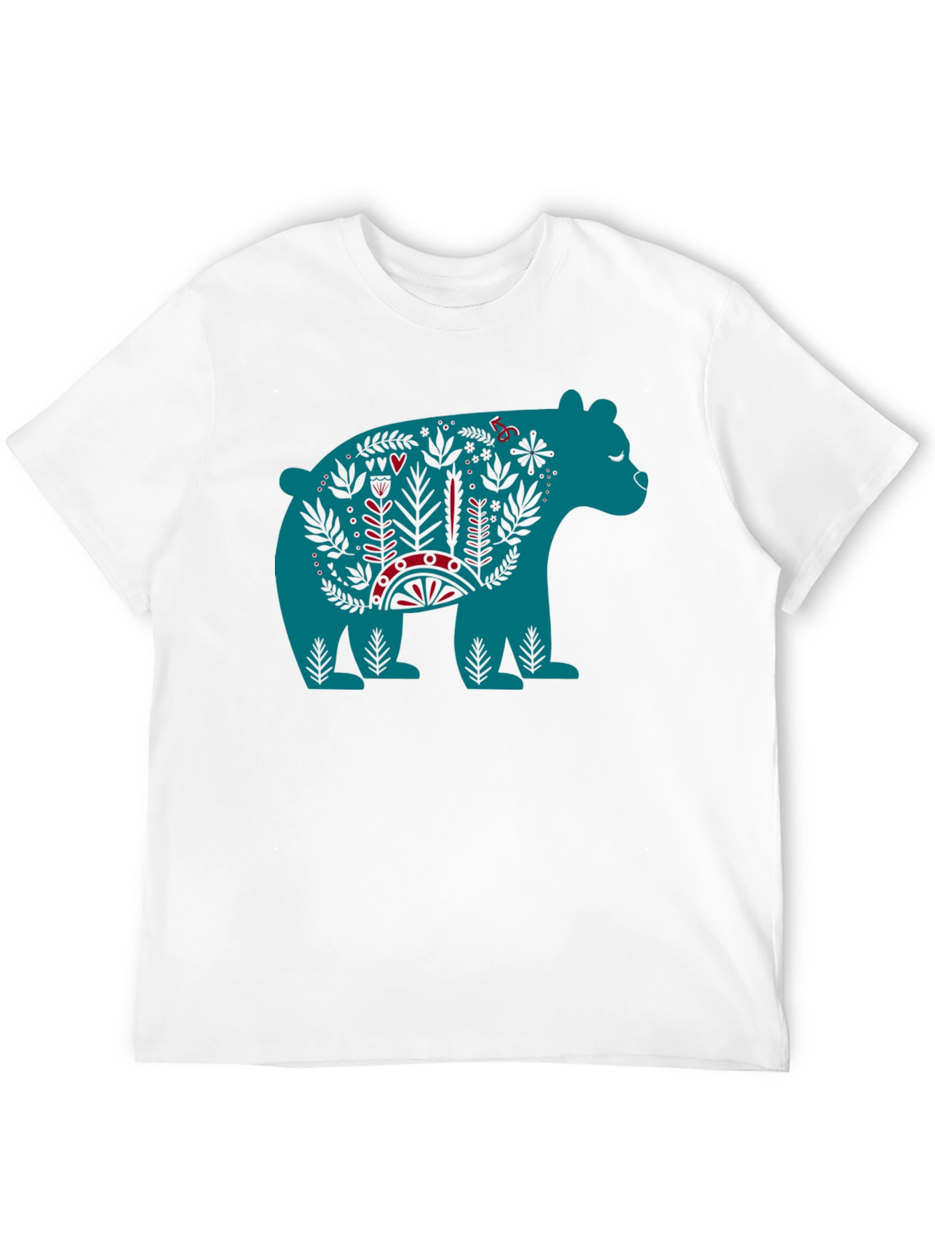 Folklore Bear Graphic Tee - Unique Design