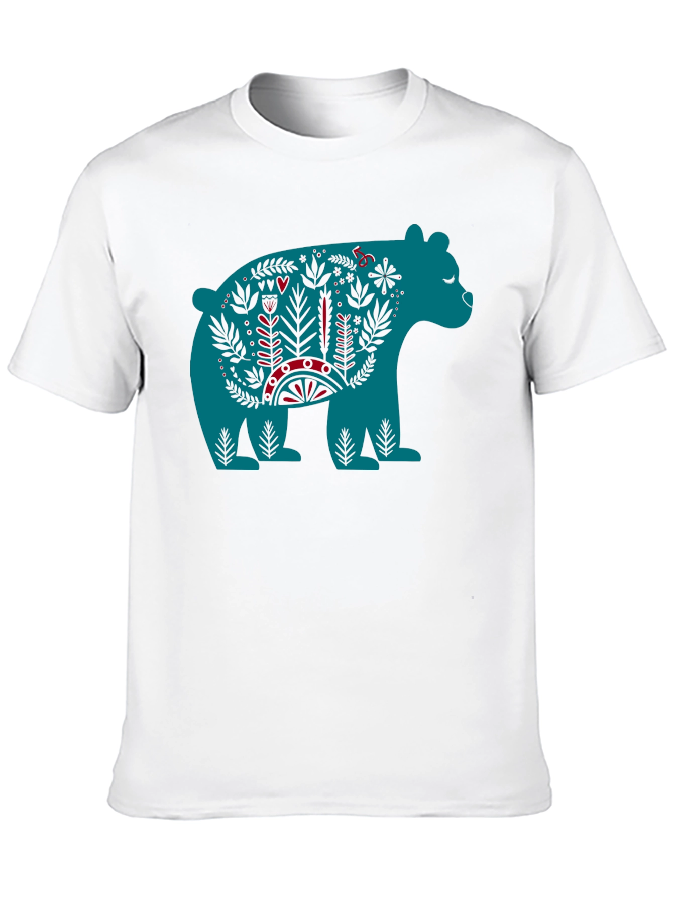 Folklore Bear Graphic Tee - Unique Design