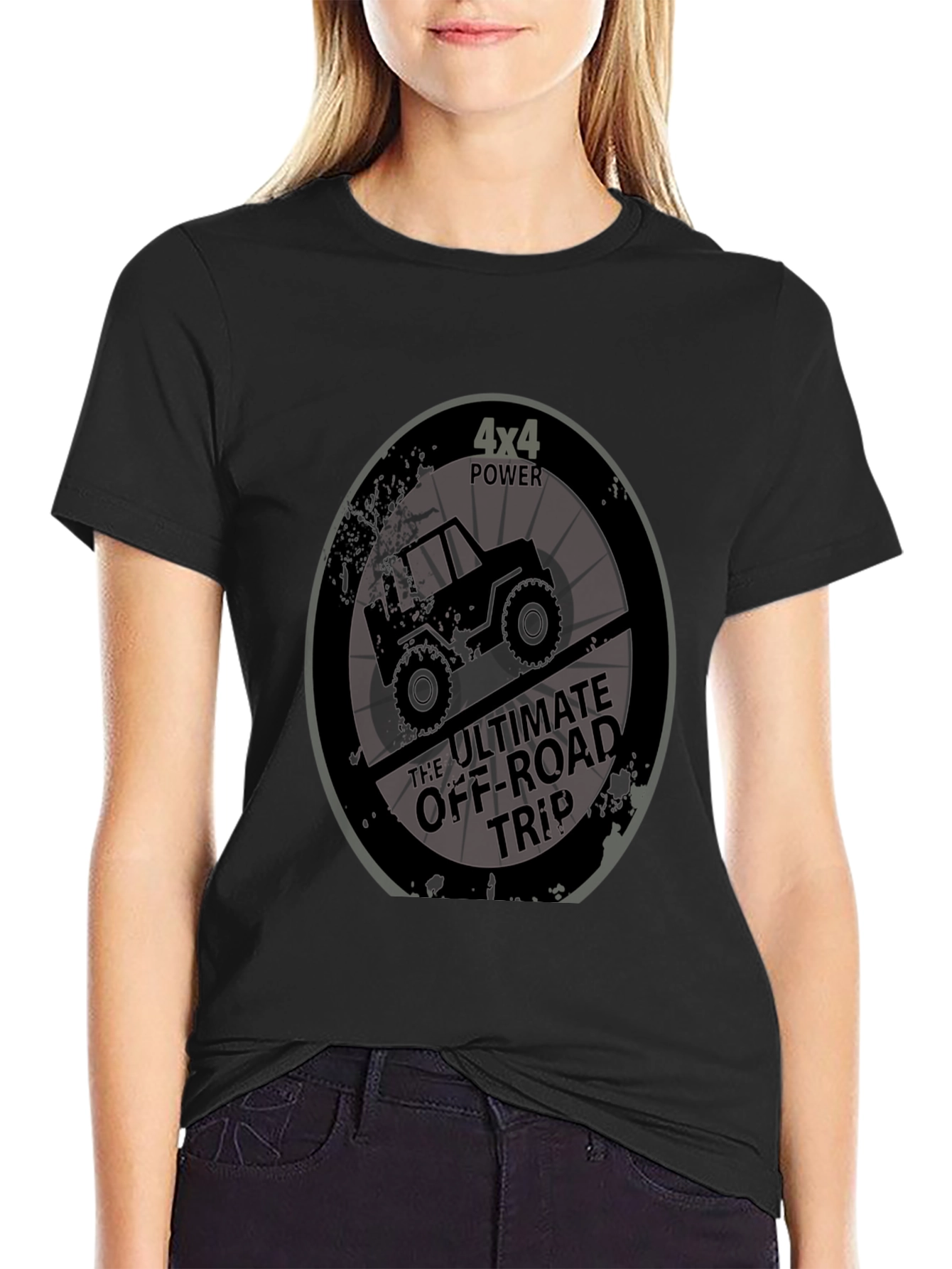 4x4 Off-Road Trip Black T-Shirt