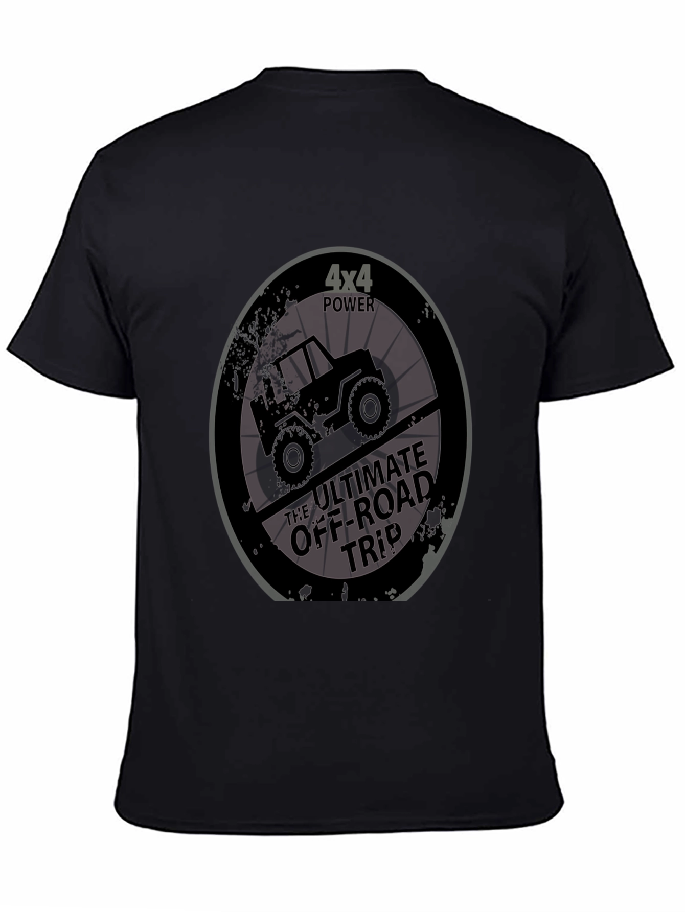 4x4 Off-Road Trip Black T-Shirt
