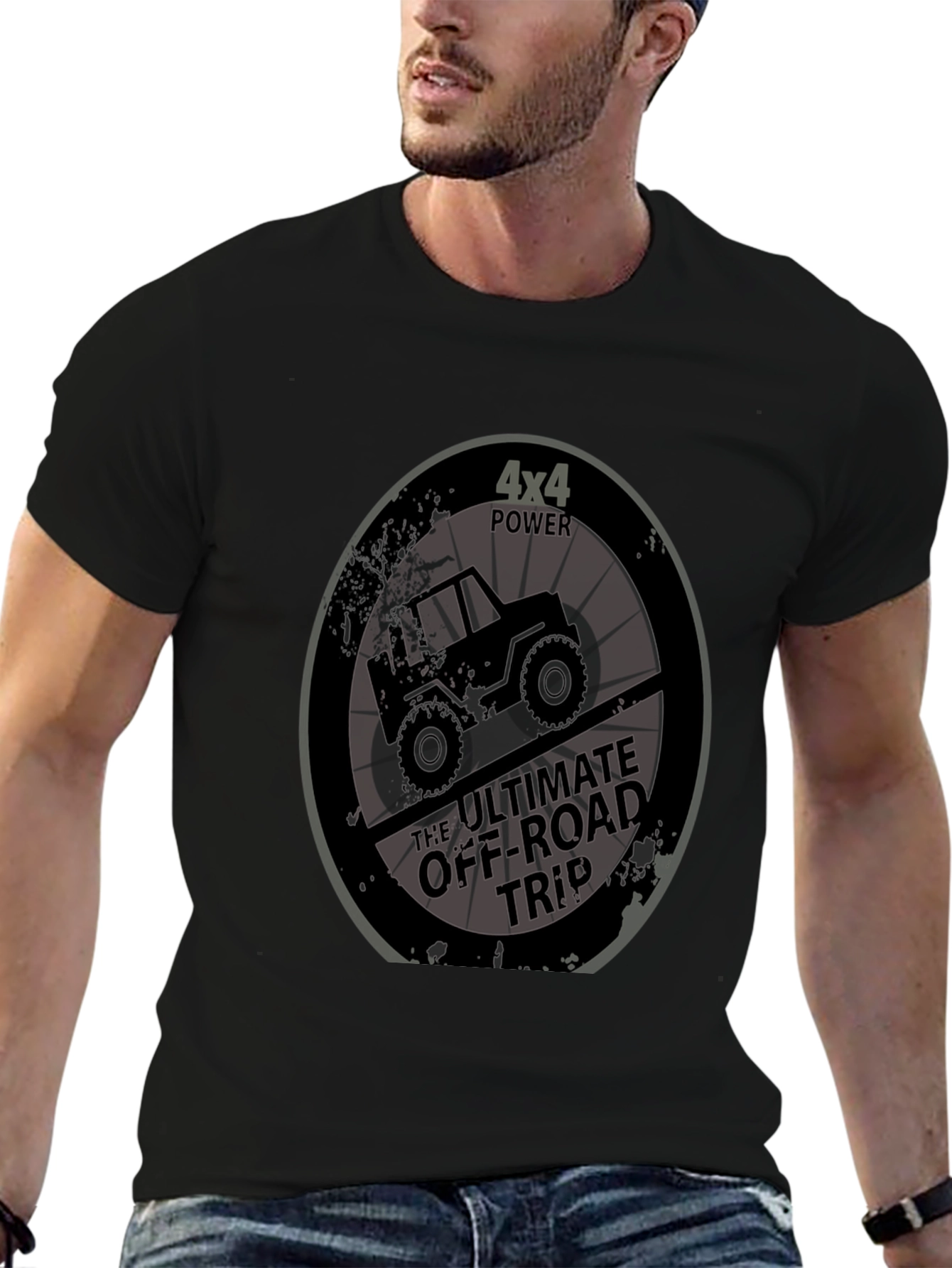 4x4 Off-Road Trip Black T-Shirt