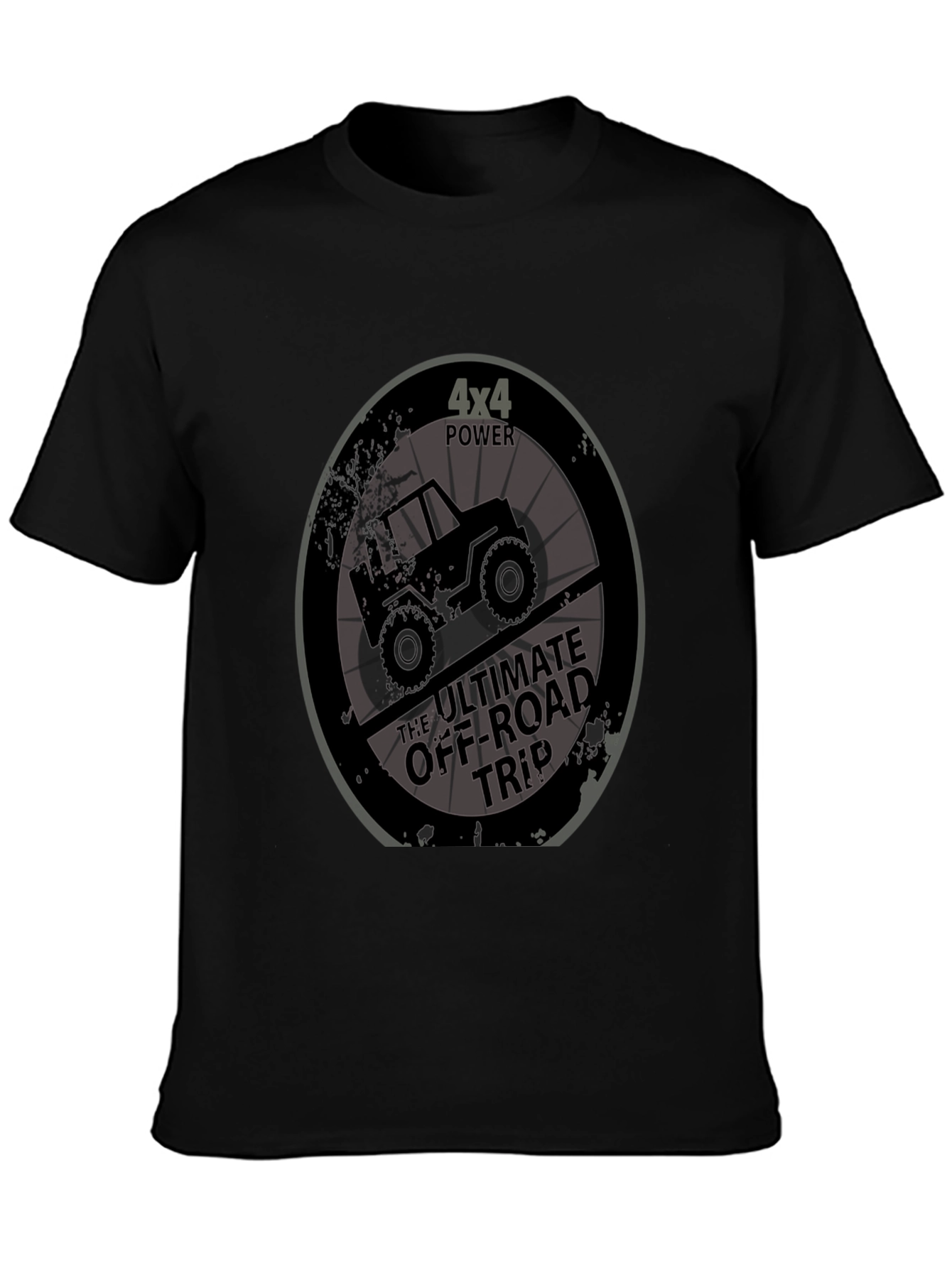 4x4 Off-Road Trip Black T-Shirt