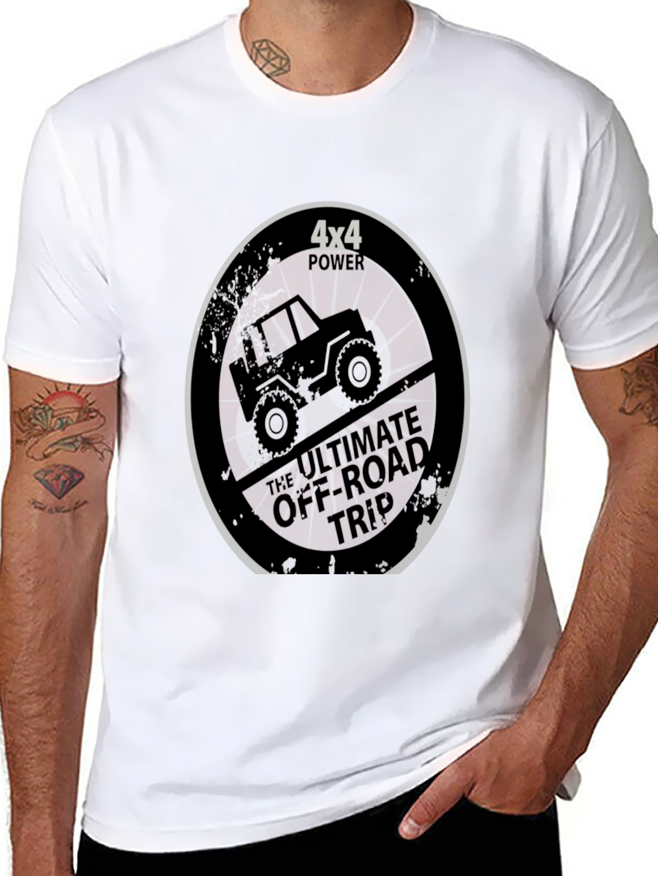 4x4 Off-Road Trip Black T-Shirt