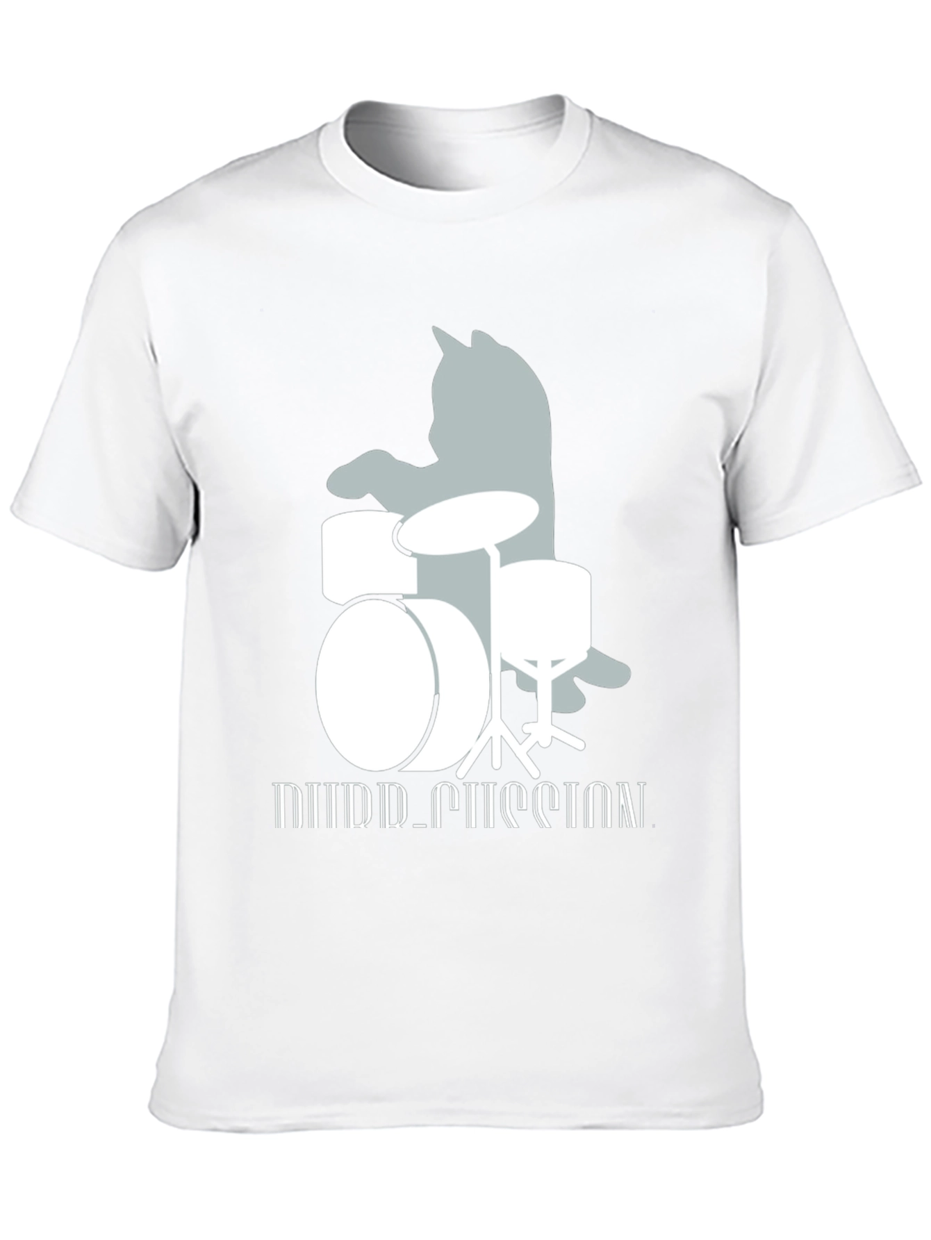 Cat Drummer T-Shirt: Playful Music Lover Tee