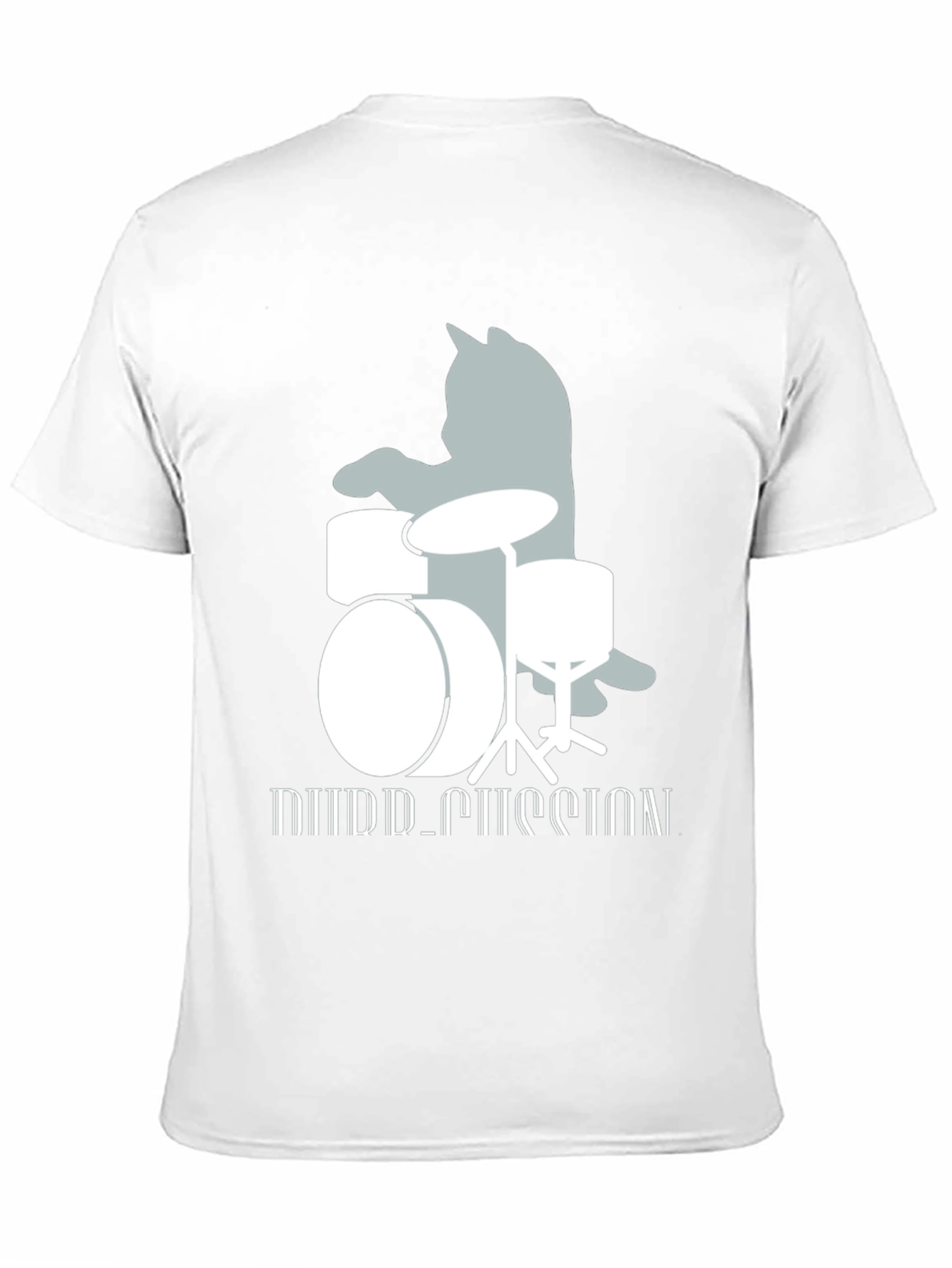 Cat Drummer T-Shirt: Playful Music Lover Tee